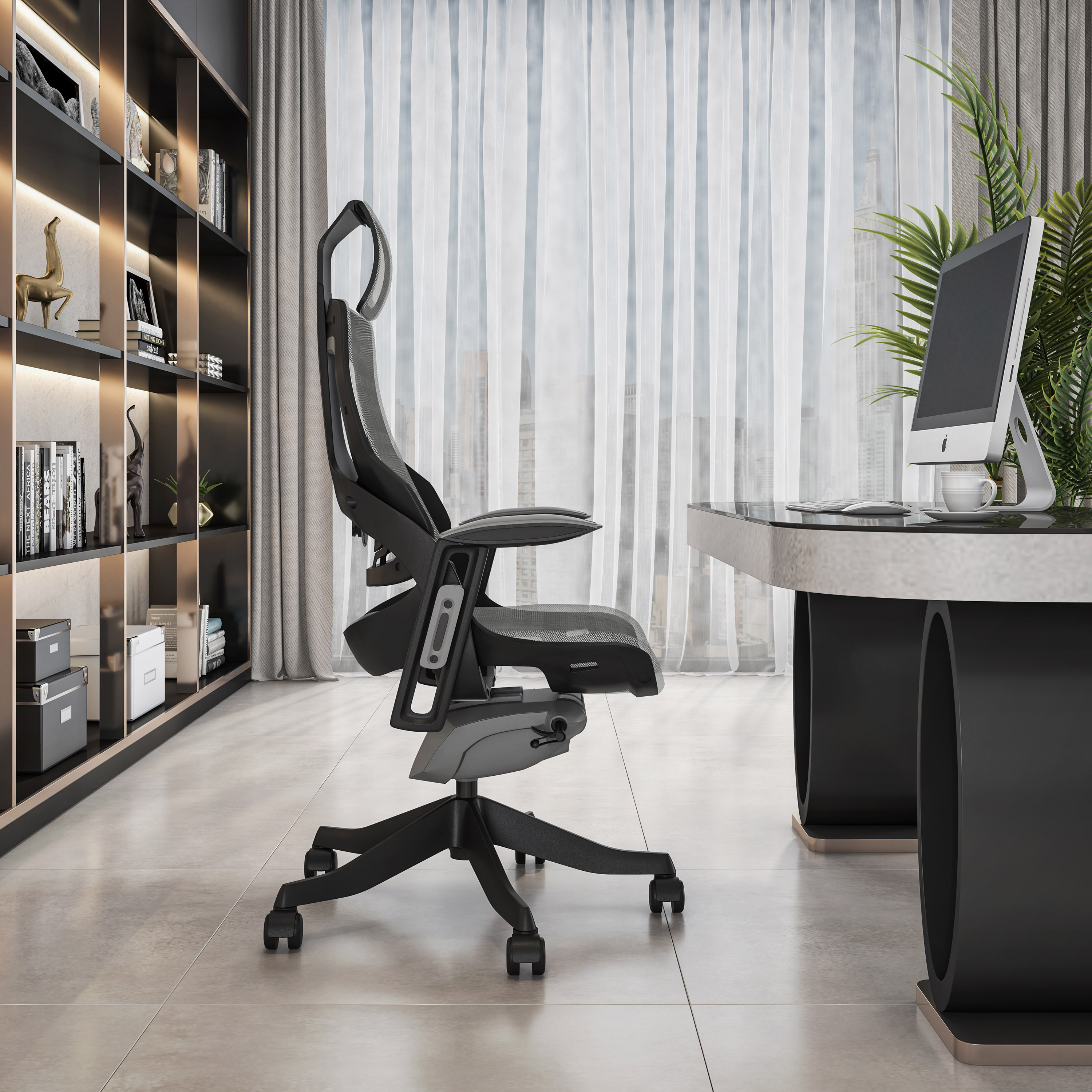 Techni Mobili RTA-1818C-GRY Office-Chairs - View #10