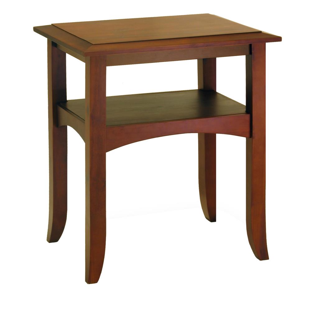 Winsome Wood 94723 Craftsman Antique Walnut Wood End Table with Storage