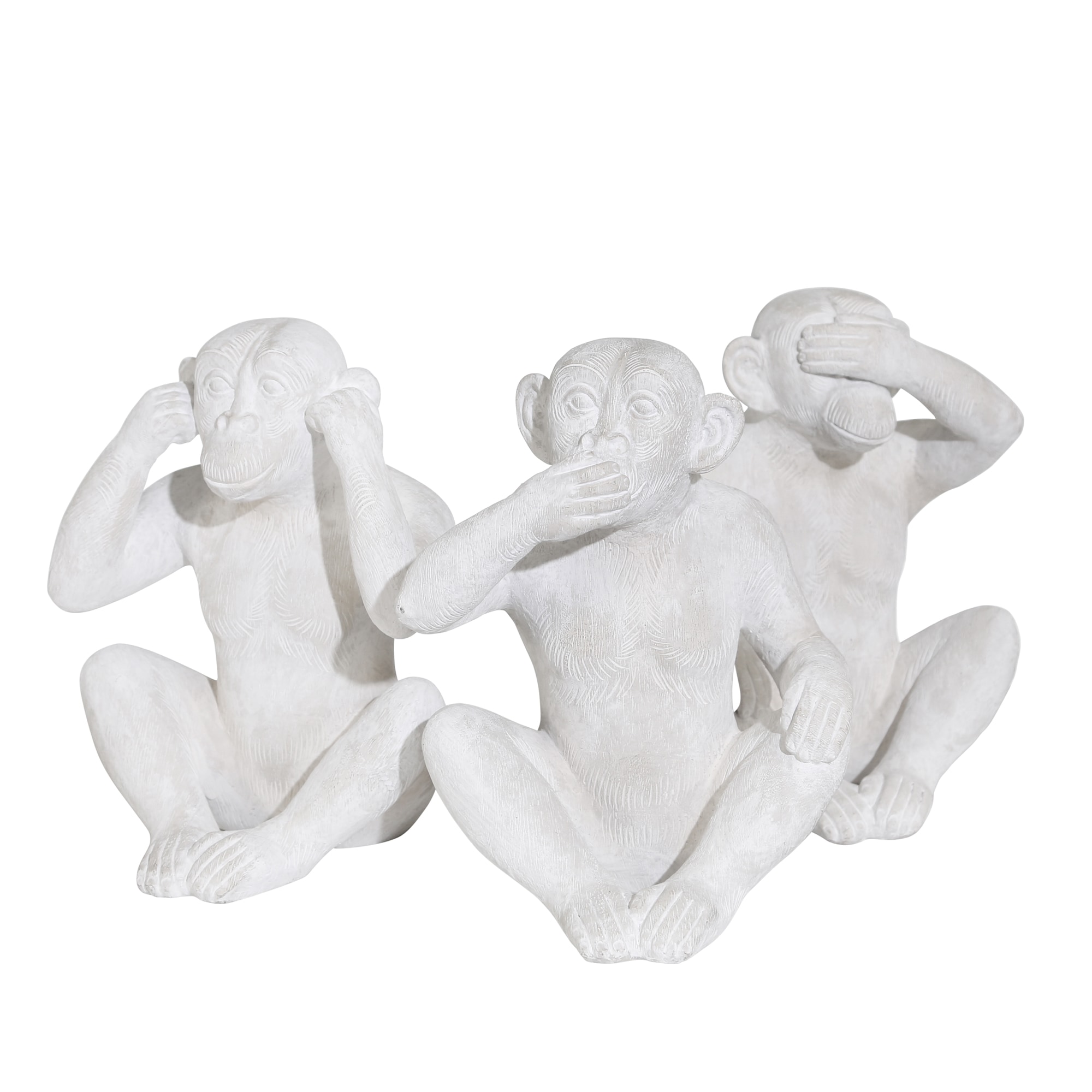 Sagebrook Home 14334 White Polyresin Modern Figurine