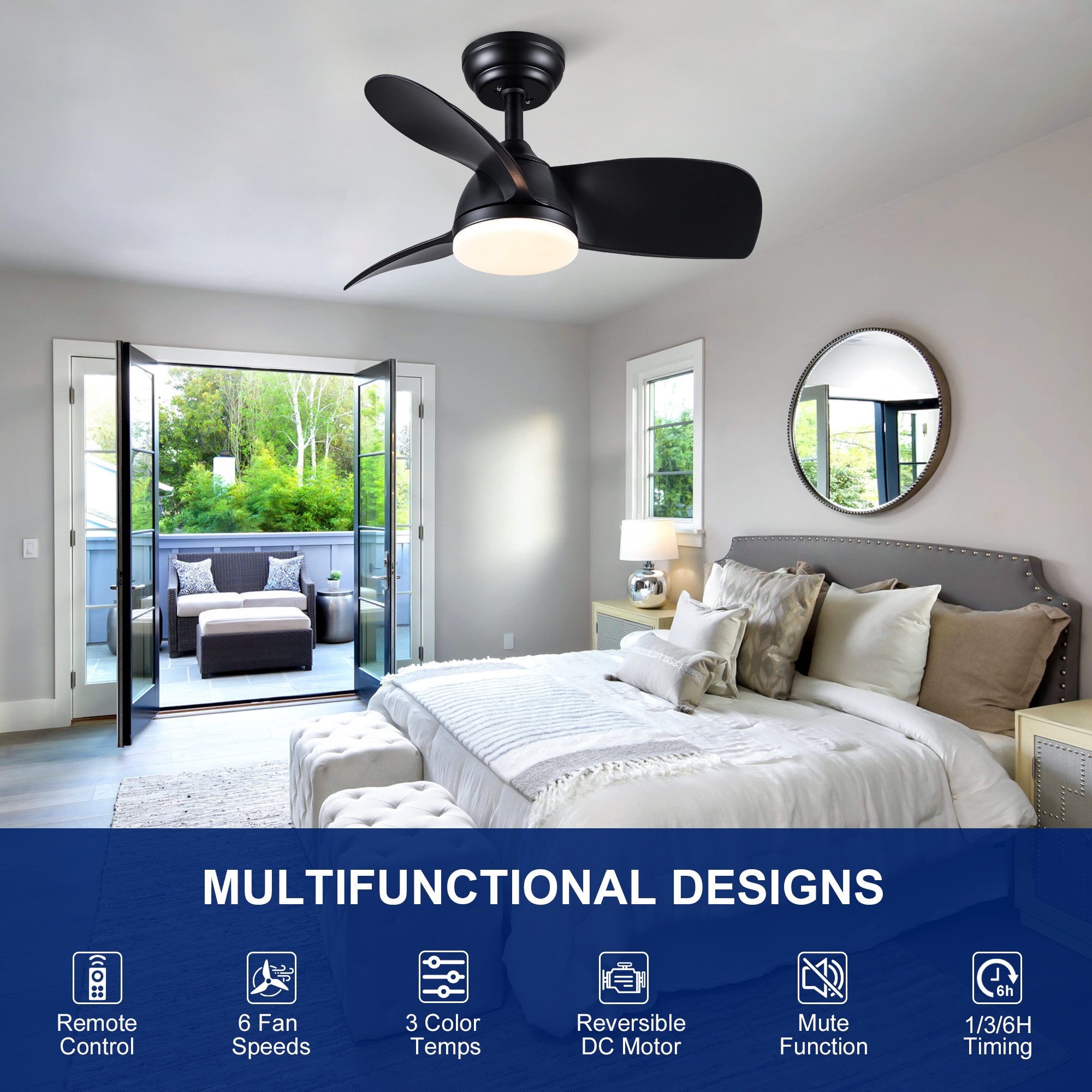YUHAO LSDC1059BK282 Ceiling-Fans - View #3