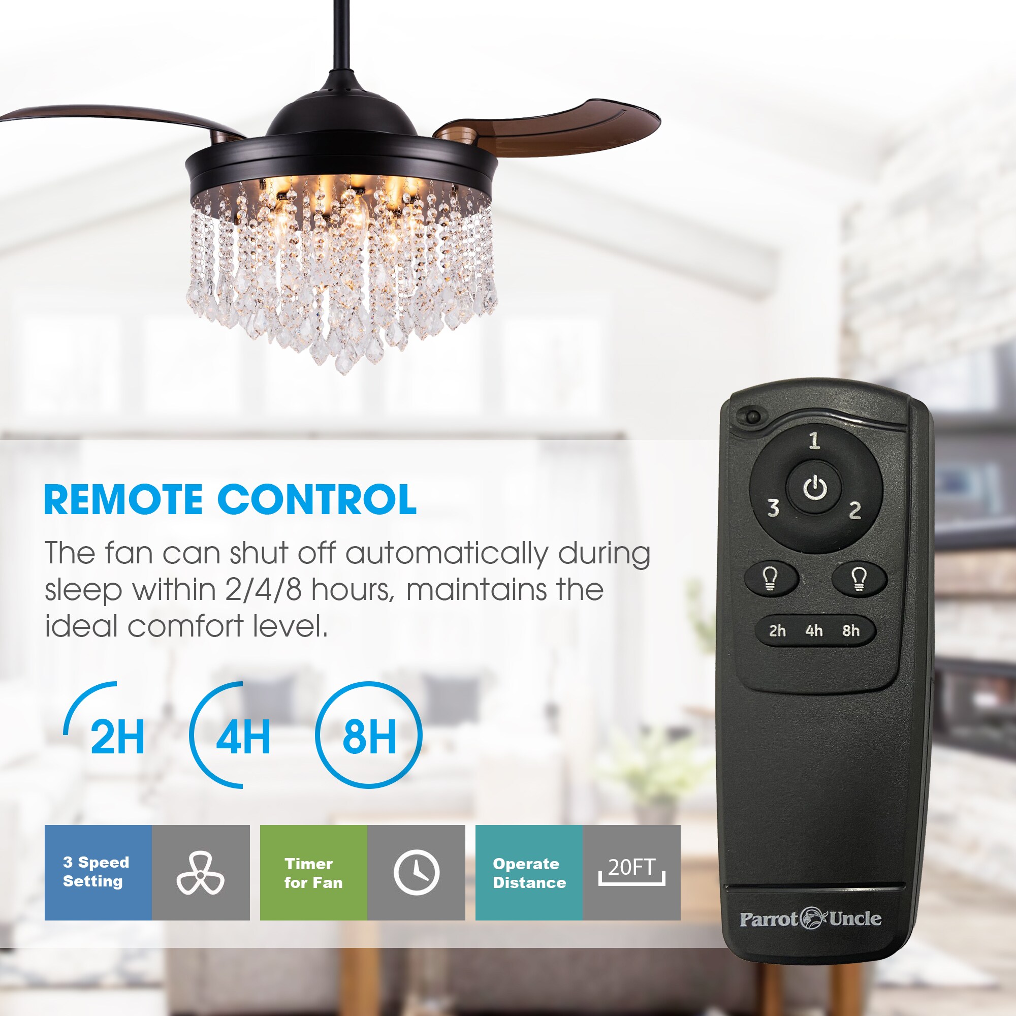 Parrot Uncle F4706BK110V Ceiling-Fans - View #6