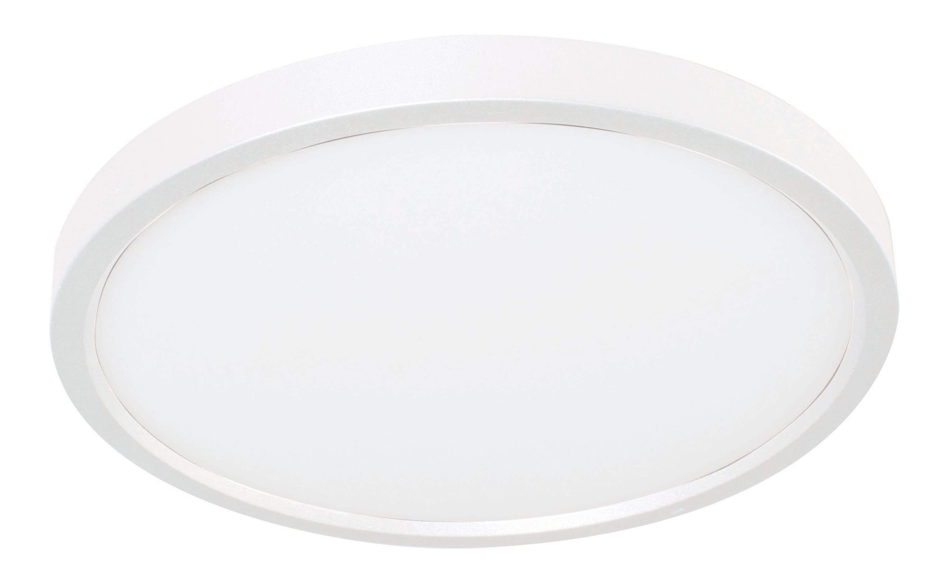 AFX EGRF06LAJD1WH Edge Round 1 -Light 5.31-in Polished White Integrated LED Flush Mount Light