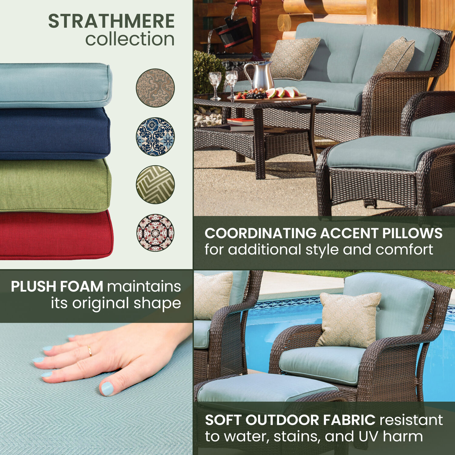 Hanover STRATHMERE6PCBLU Patio-Conversation-Sets - View #7