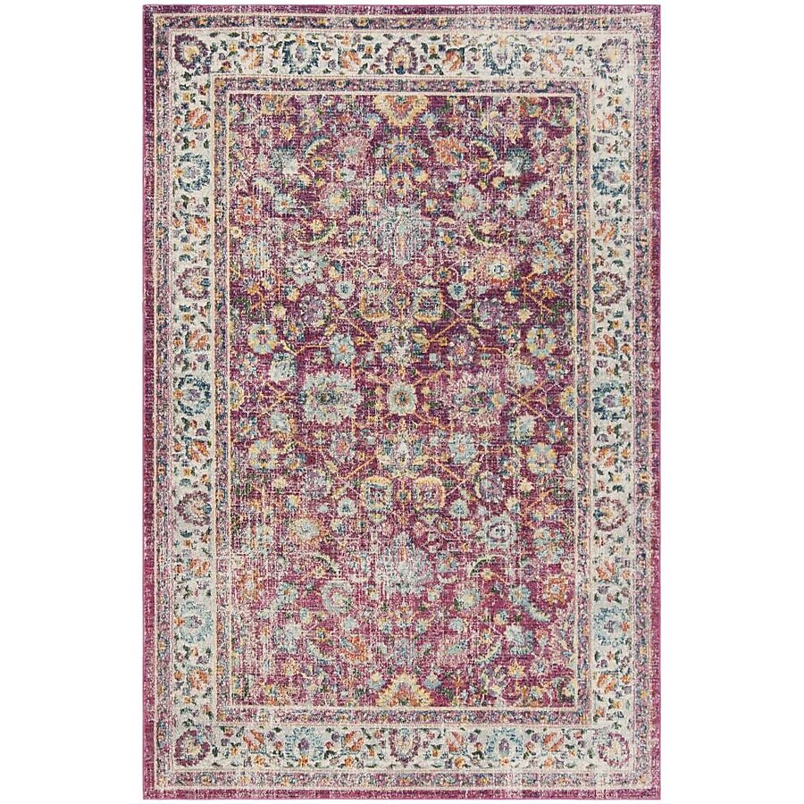 Safavieh Merlot Zoria 9 x 12 Red/Multi Indoor Floral/Botanical Oriental Area Rug Safavieh Merlot Zoria 9 x 12 Red/Multi Indoor Floral/Botanical Oriental Area Rug
