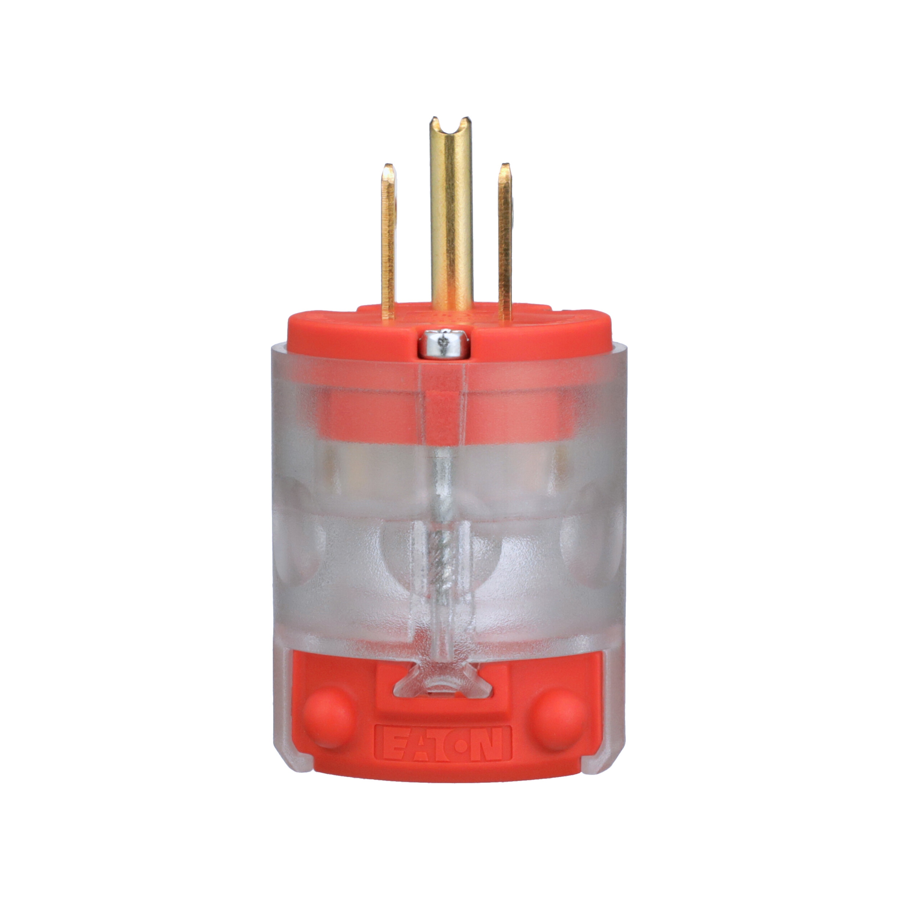Eaton 515PLTRN-F 15-Amp 125-Volt NEMA 5-15 3-wire General-duty Straight Plug, Orange