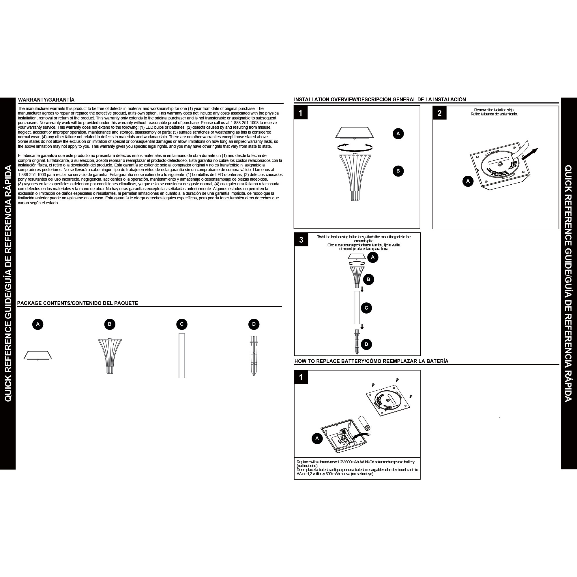 Harbor Breeze QS934PA-K6C-BK-M4 Path-Lights - View #8