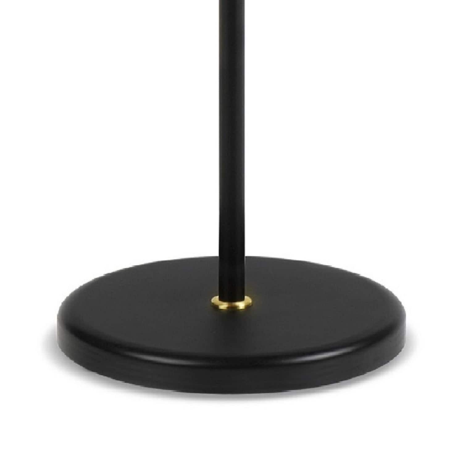 Sage 68" Matte Black Adjustable LED Arc Floor Lamp with 3-Way Touch