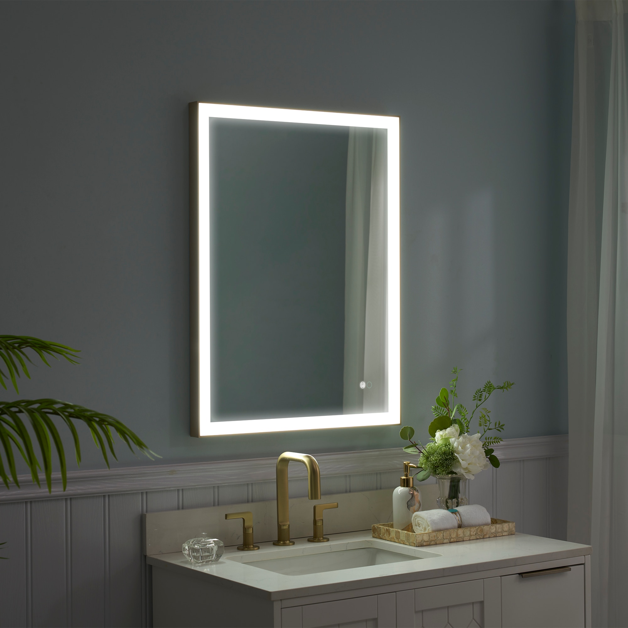 WELLFOR W5FM2432GD Framed-Bath-Mirrors - View #4