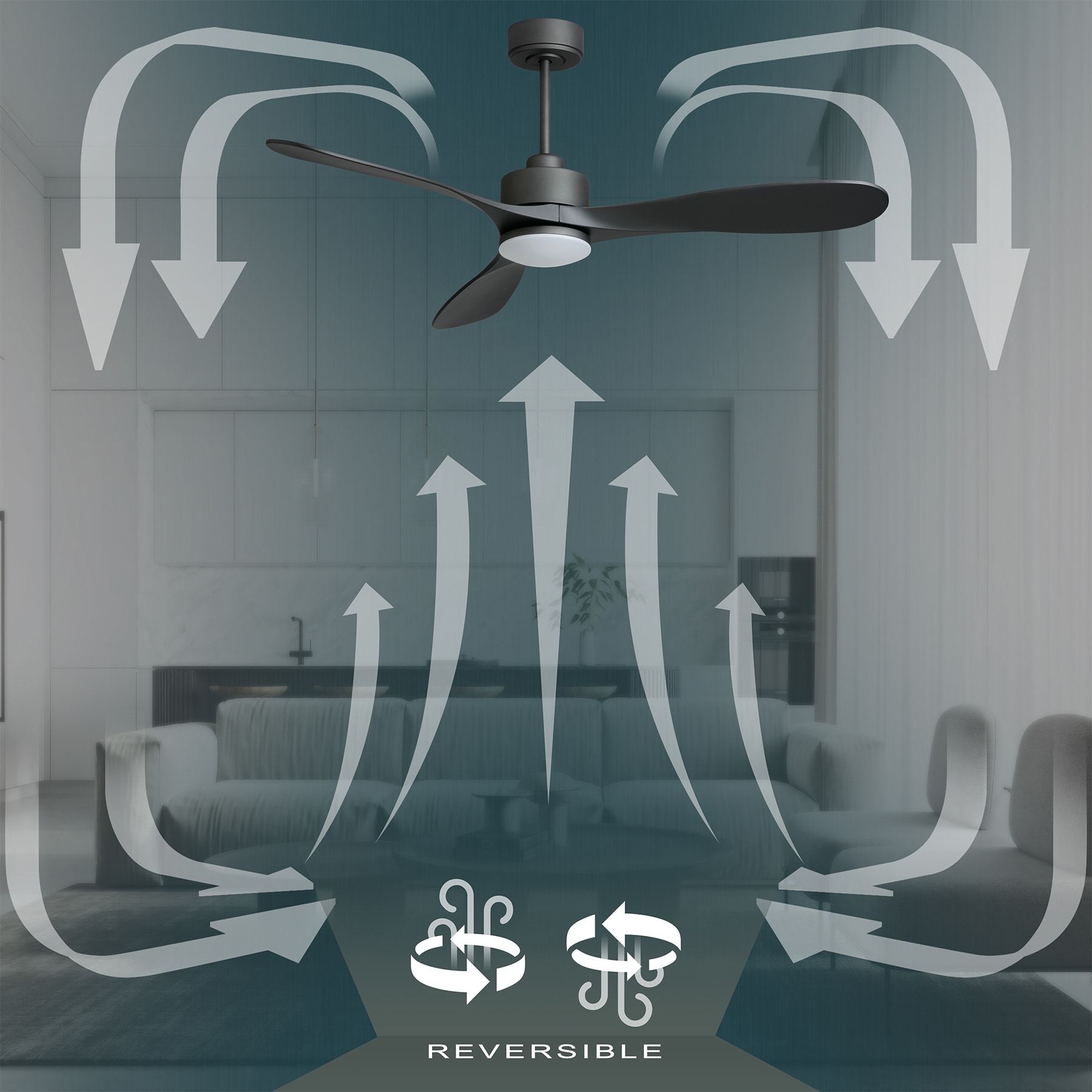 WELLFOR GYH42-5257-3BK Ceiling-Fans - View #9
