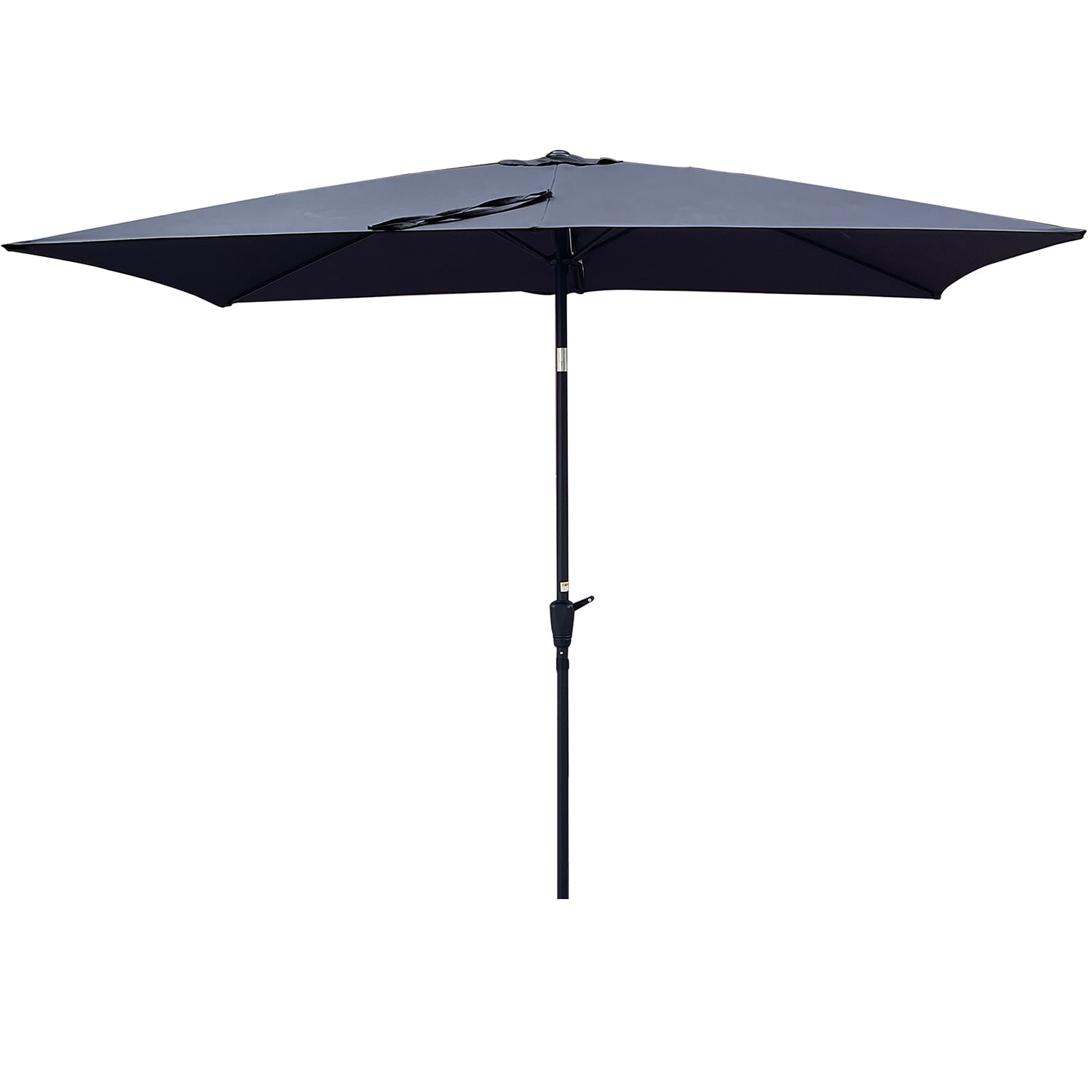 SINOFURN SYA810076RD 9-ft Aluminum Gray Market Patio Umbrella