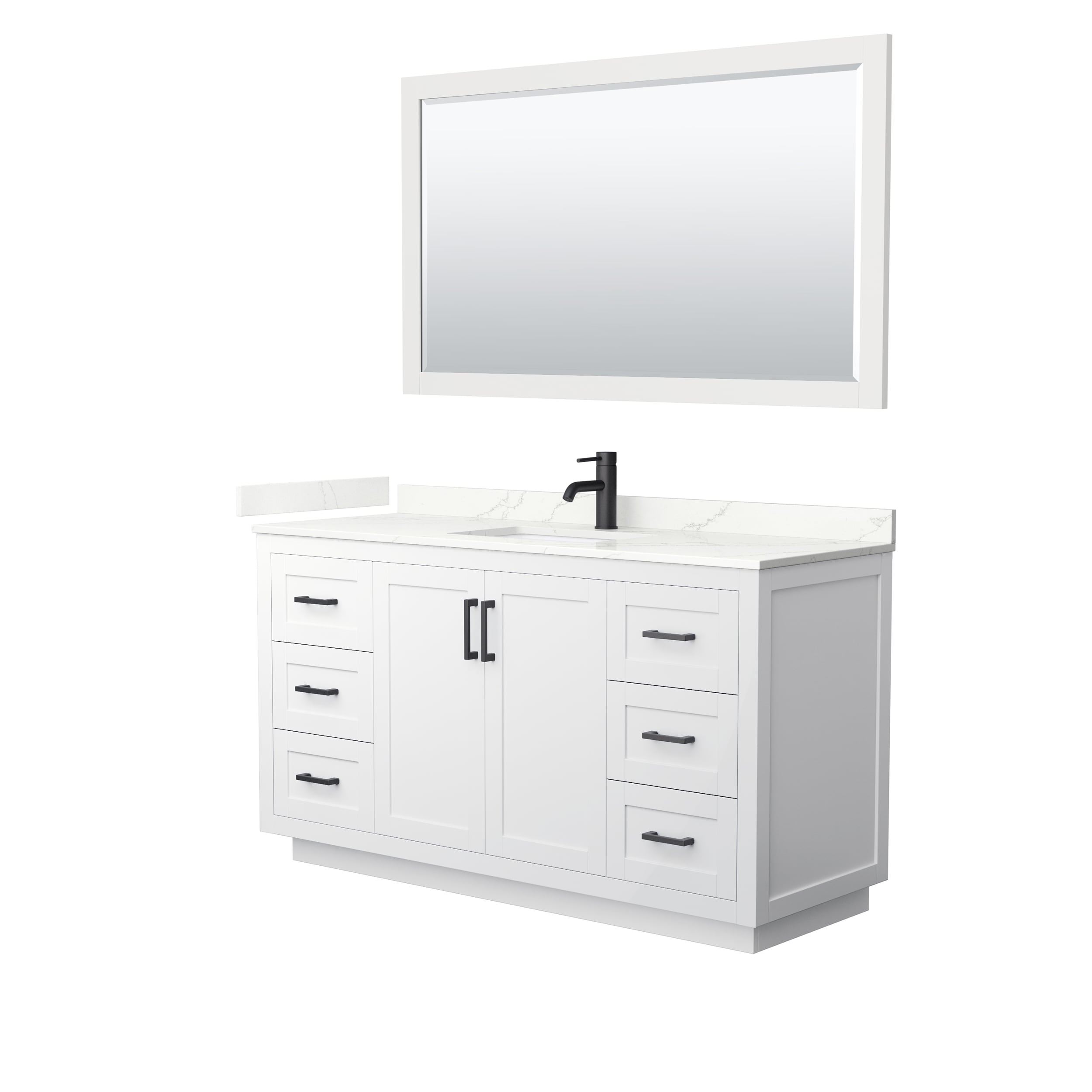 Wyndham Collection WCF292960SWBGTUNSM58 Bath-Vanity-Combo - View #2