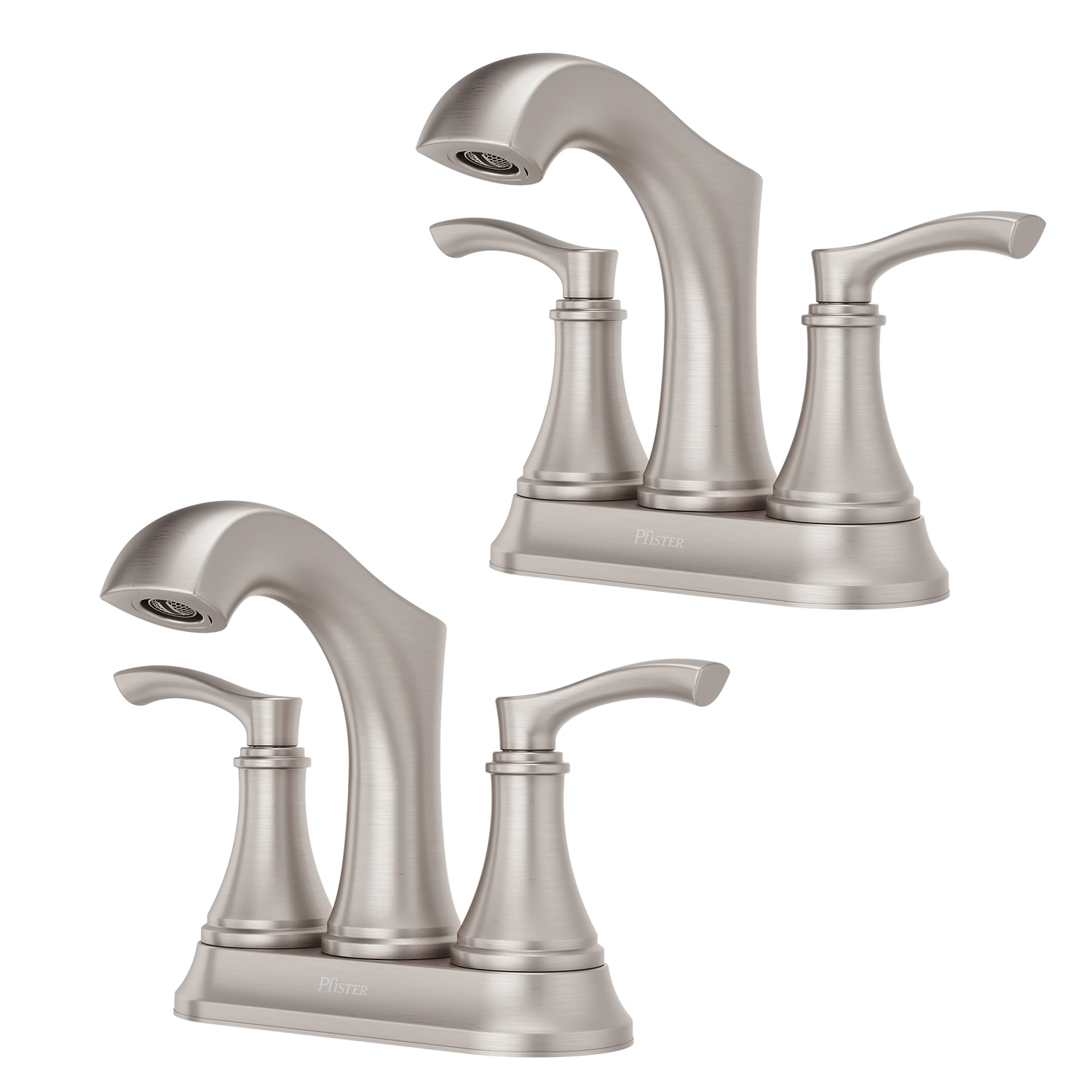 Pfister Auden Spot Defense Brushed Nickel 4 In Centerset 2 Handle Watersense Bathroom Sink