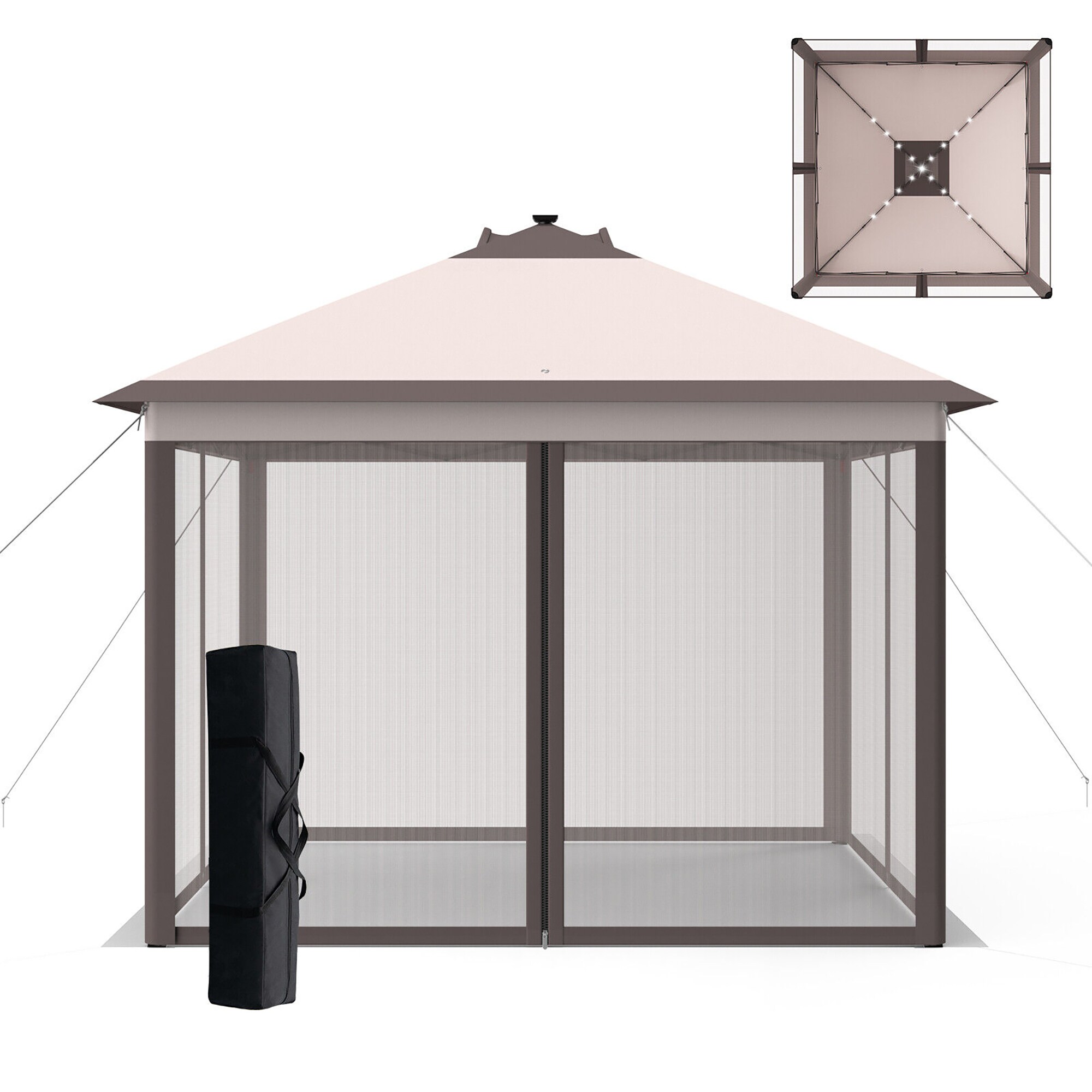 Forclover HYFW-G71BE Wood-Resin-Gazebos - View #2