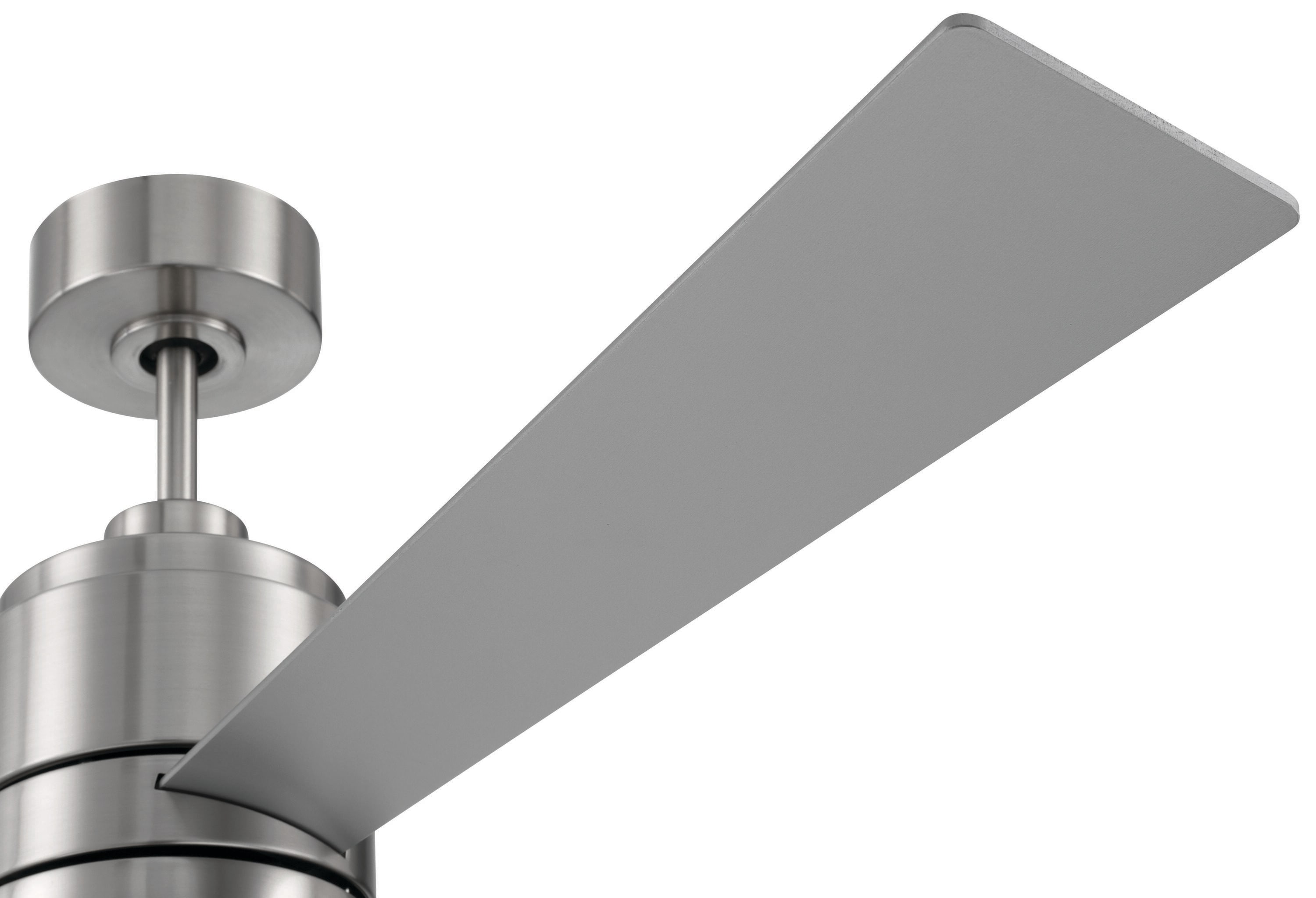52" Brushed Nickel Ceiling Fan with LED Light and 3 Blades