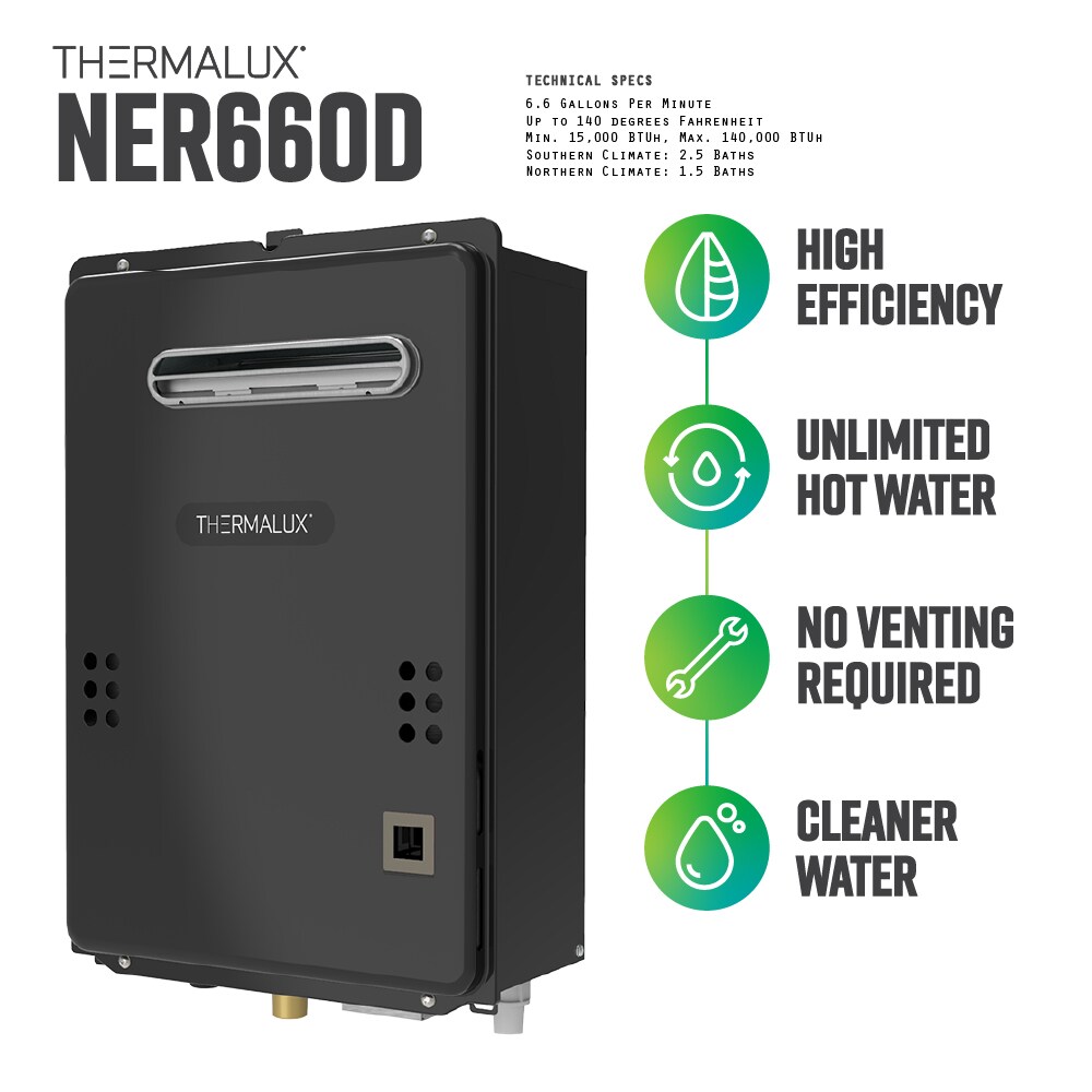 Thermalux 6.2-GPM 140000-BTU Outdoor Liquid Propane Tankless Water 