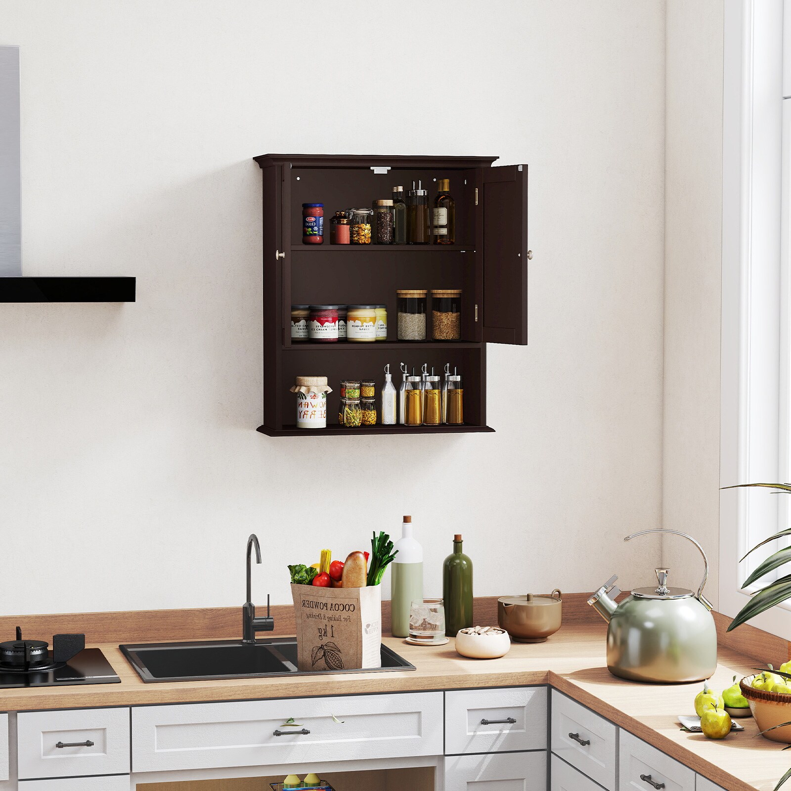 WELLFOR UTG10611GD Bathroom-Wall-Cabinets - View #6