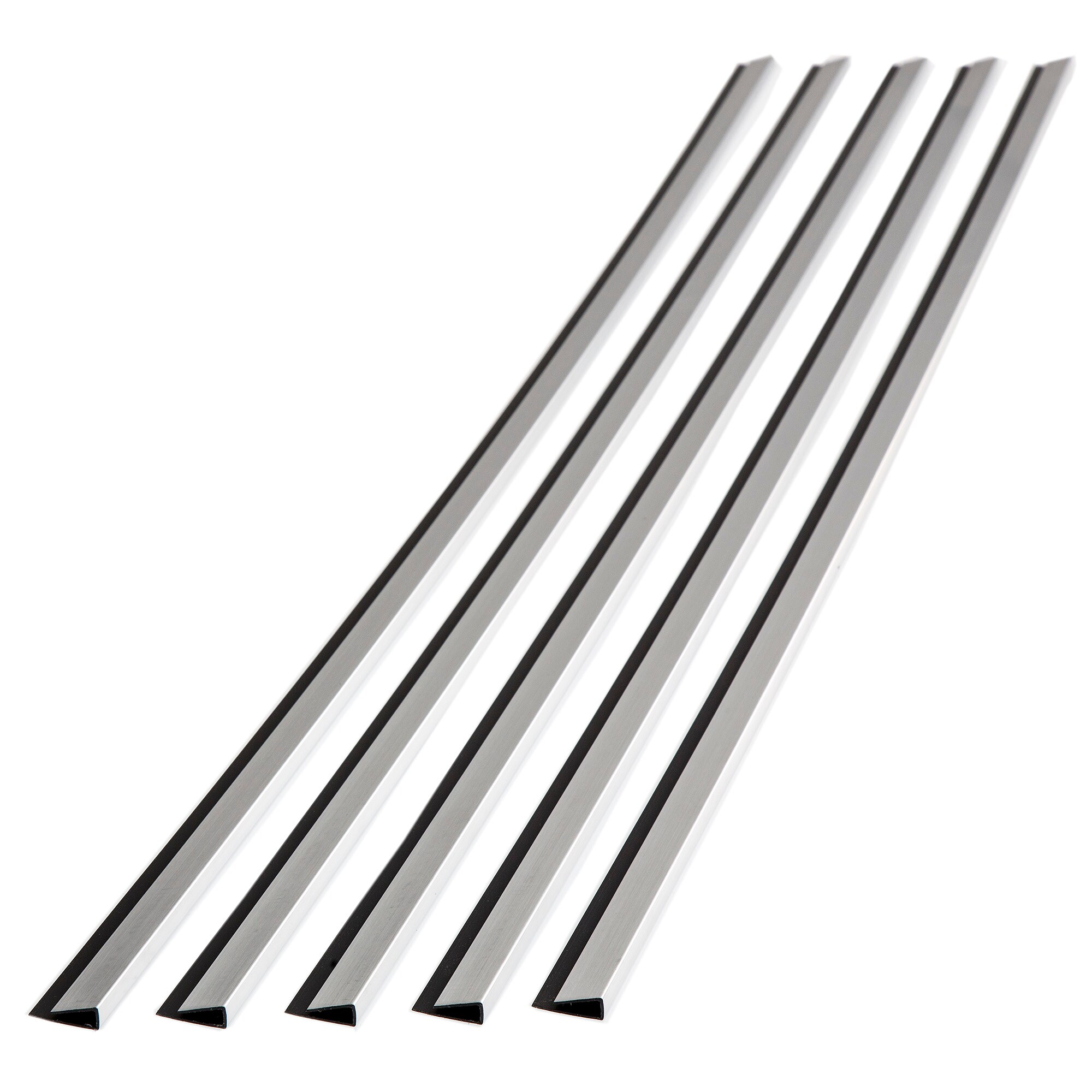 Fasade 13508 Large Profile J-Trim 0.33-in W x 47-in L Brushed Aluminum PVC J-shape Tile Edge Trim
