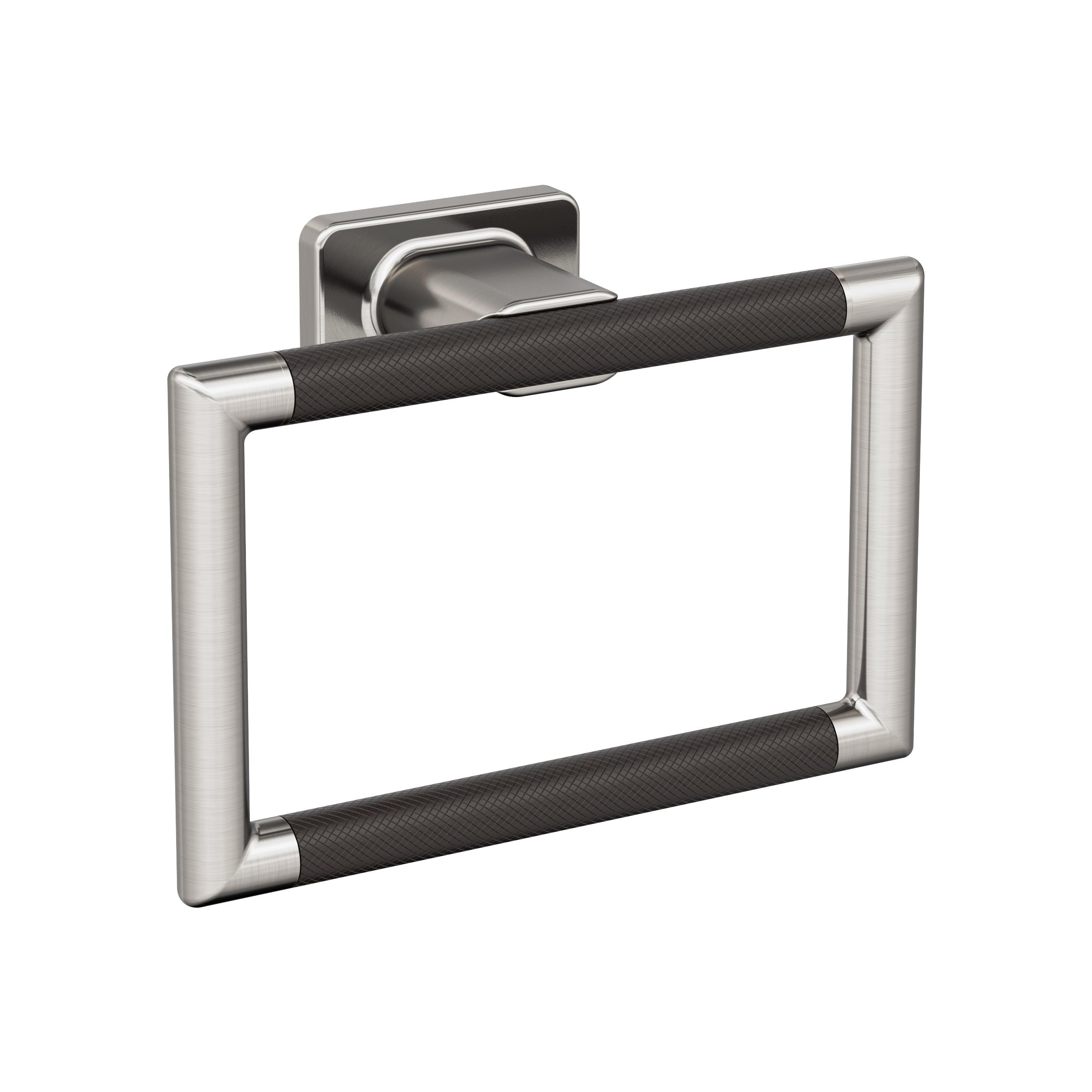 Amerock BH26612G10ORB Esquire Brushed Nickel/Oil-Rubbed Bronze Wall mount Single Towel Ring