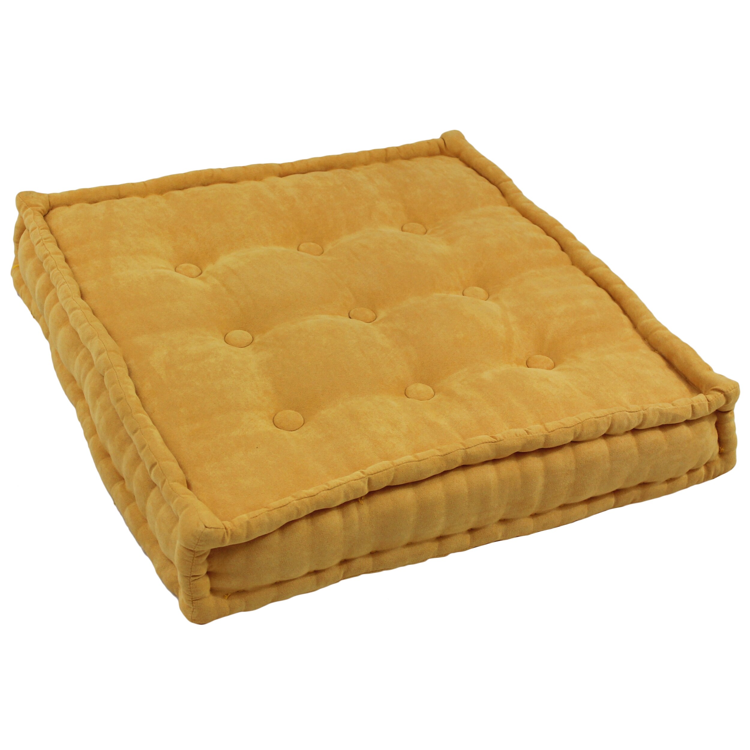 Blazing Needles 25-SQ-MS-LM 2 -Piece 25-in x 25-in Lemon Square Indoor Decorative Pillow