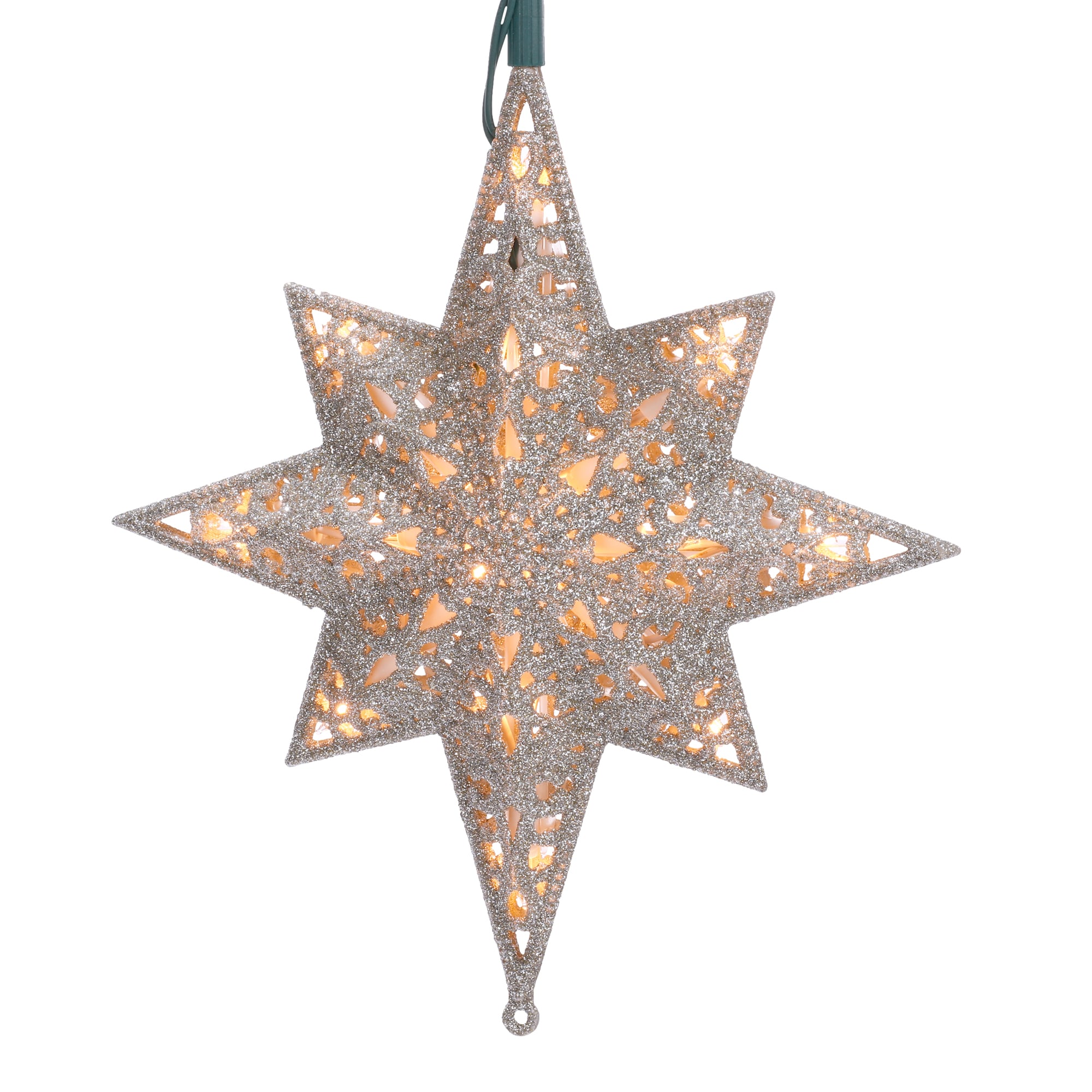 Radiant Glitter Gold Star Christmas Tree Ornament + Reviews