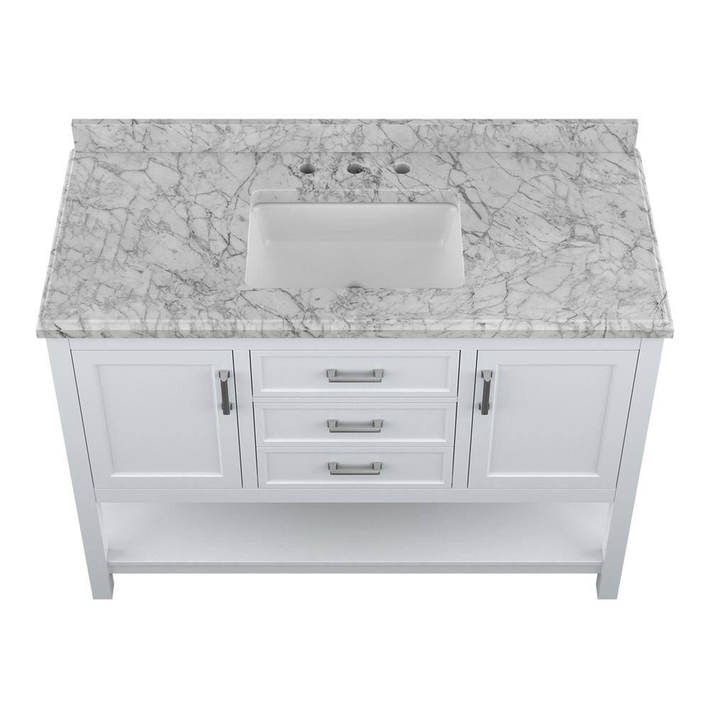 Design Element AF-49-WHI Bath-Vanity-Combo - View #4