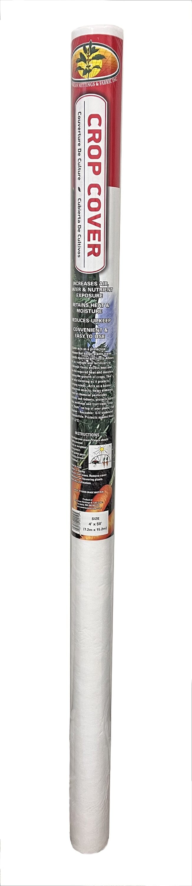 American Nettings & Fabric CM0450 Spun-bond material Frost blanket (Common: 4-ft x 50-ft Actual: 4-ft x 50-ft )
