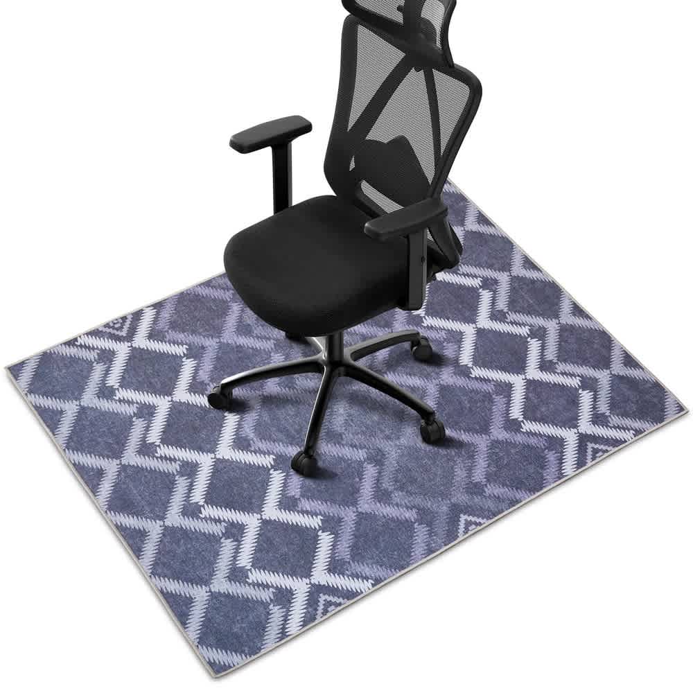Aoibox -  Office Chair Mat 36 x 48 Inch 1 Piece Anti Slip Backing Sturdy Lock Edge Easy Clean Low...