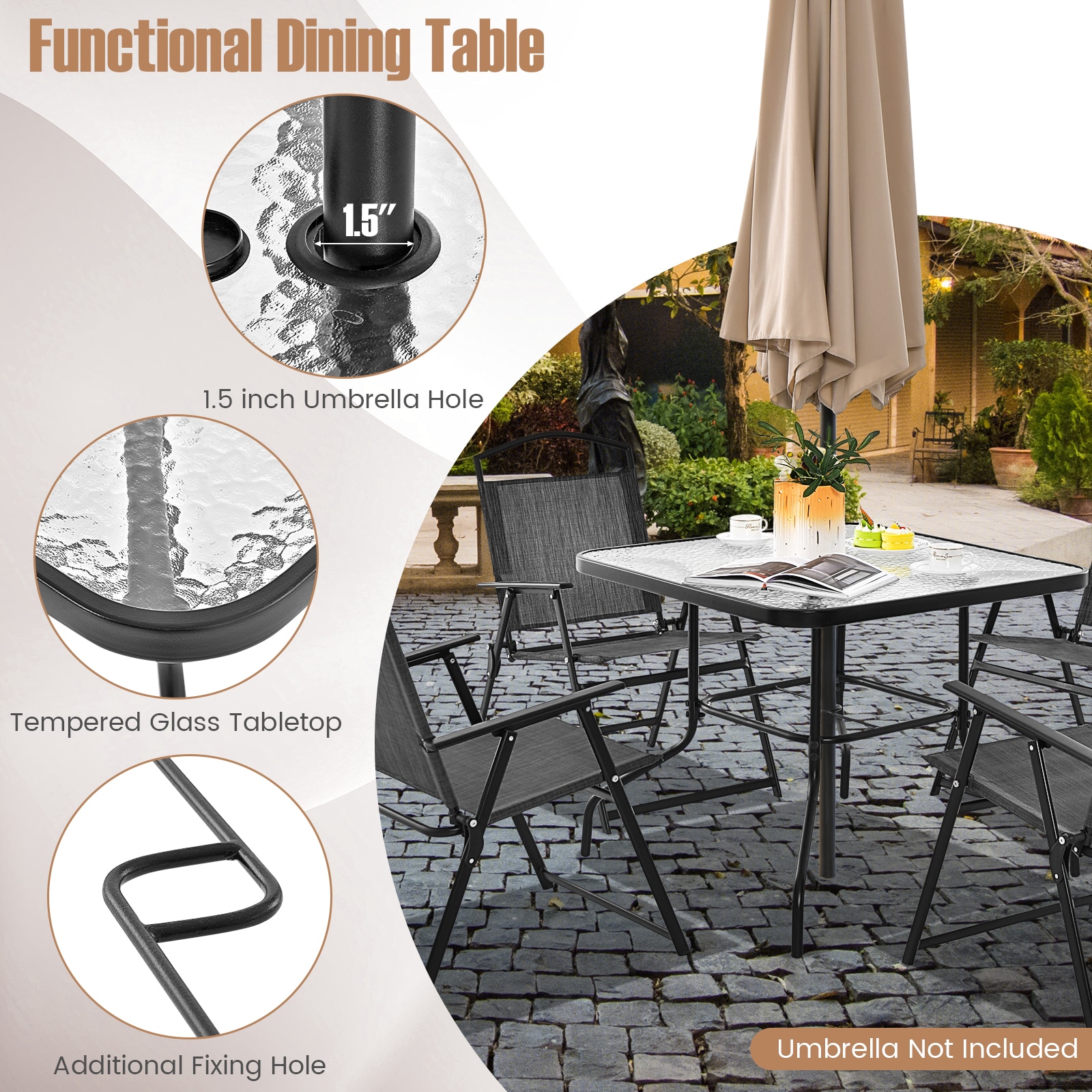 Forclover HBV-11214GR-22 Patio-Tables - View #3
