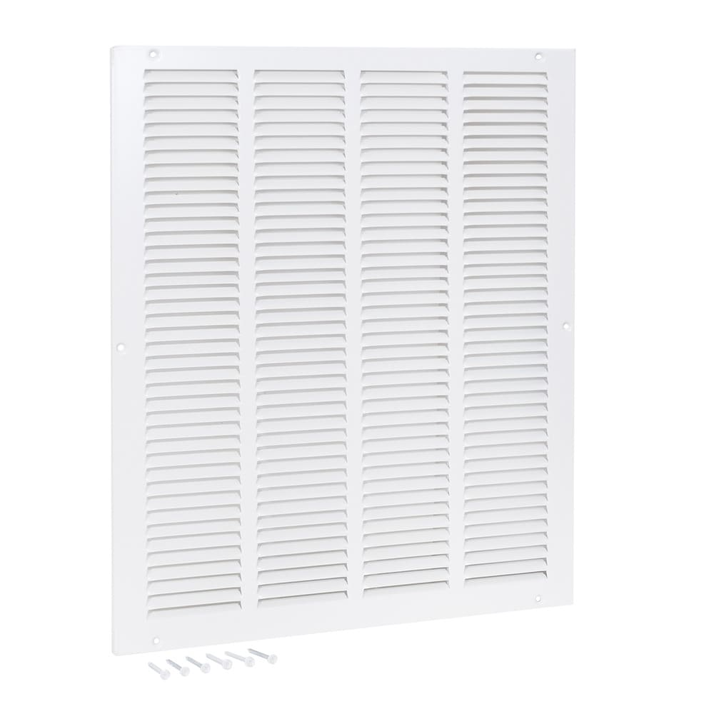 RELIABILT 12-in x 8-in Steel White Sidewall/Ceiling Grille in the