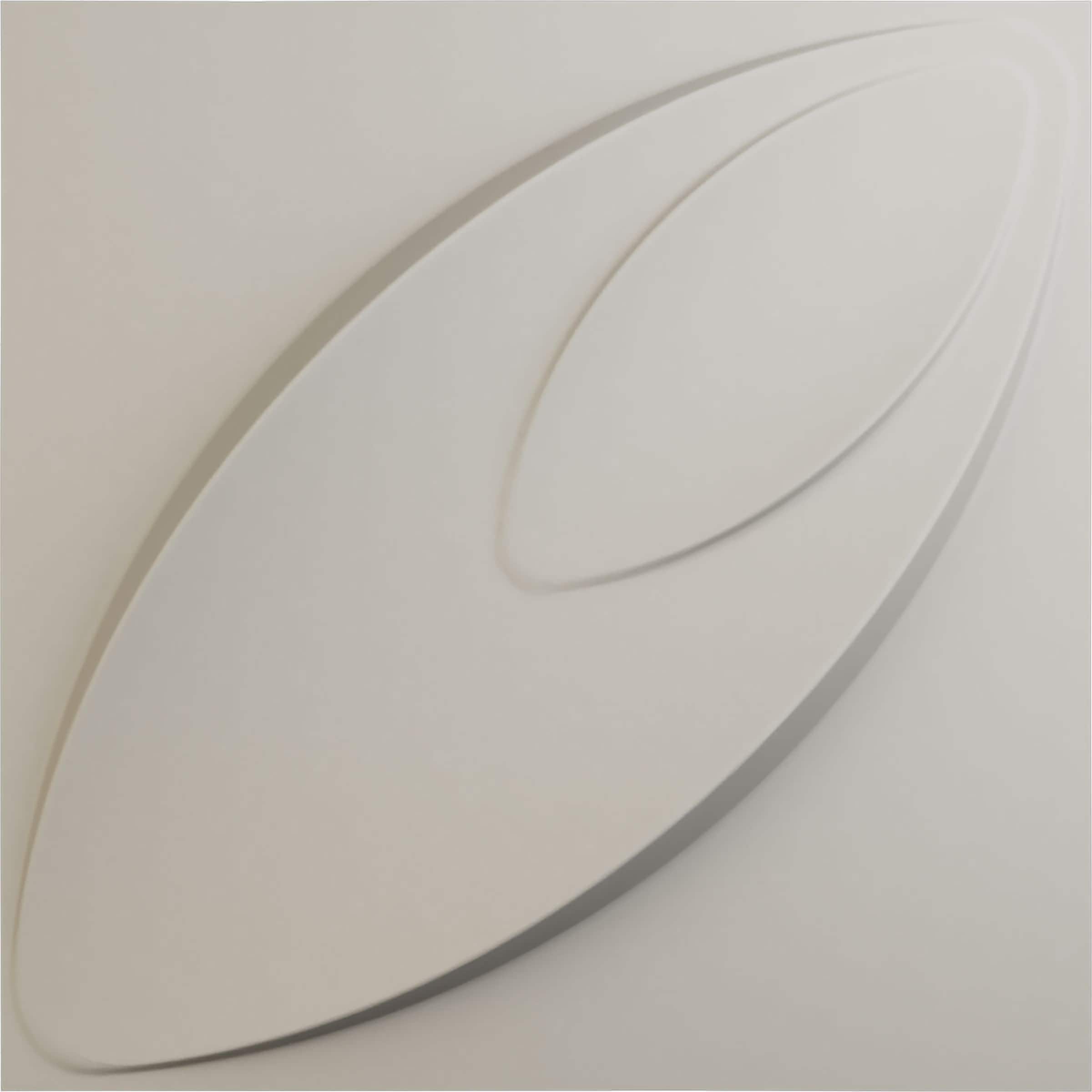 Ekena Millwork WP20X20IRGBW 19-5/8-in x 19-5/8-in Embossed Paintable/Stainable Off-white PVC Abstract Wall Panel ( 2.67-sq ft )