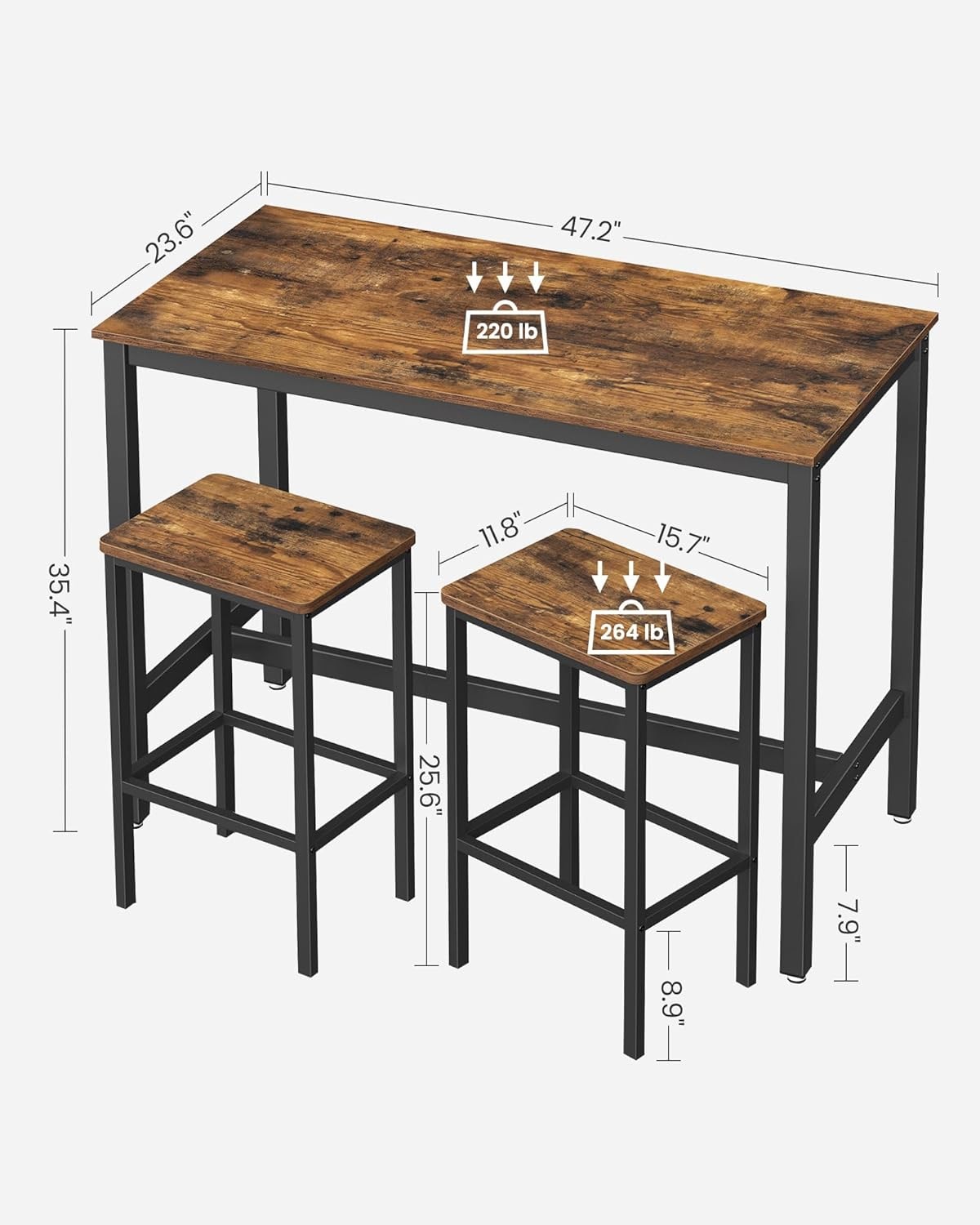 SONGMICS HOME LBT15X Dining-Sets - View #2