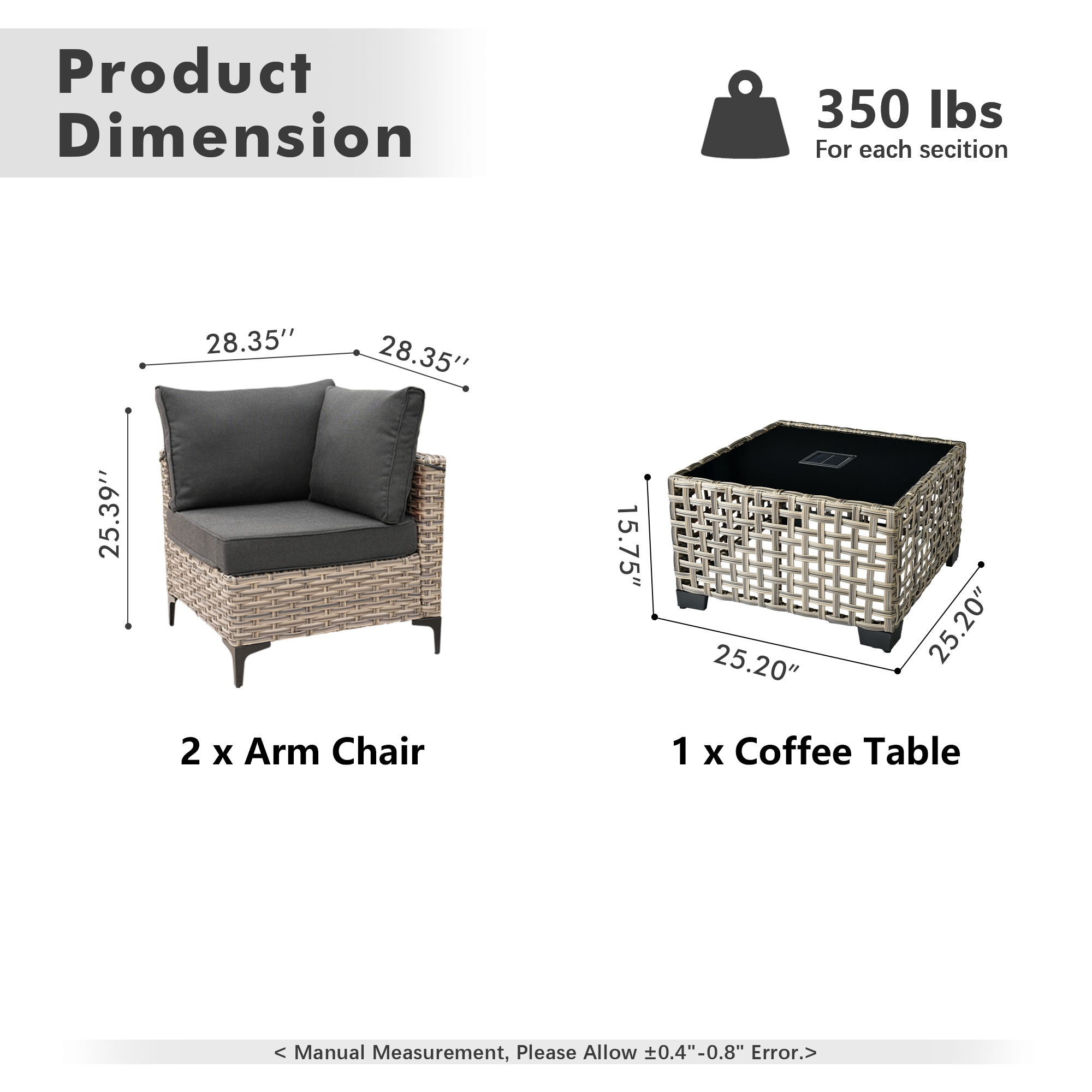 ALTRIGUS 6L-SKT100-1-AL Patio-Conversation-Sets - View #3