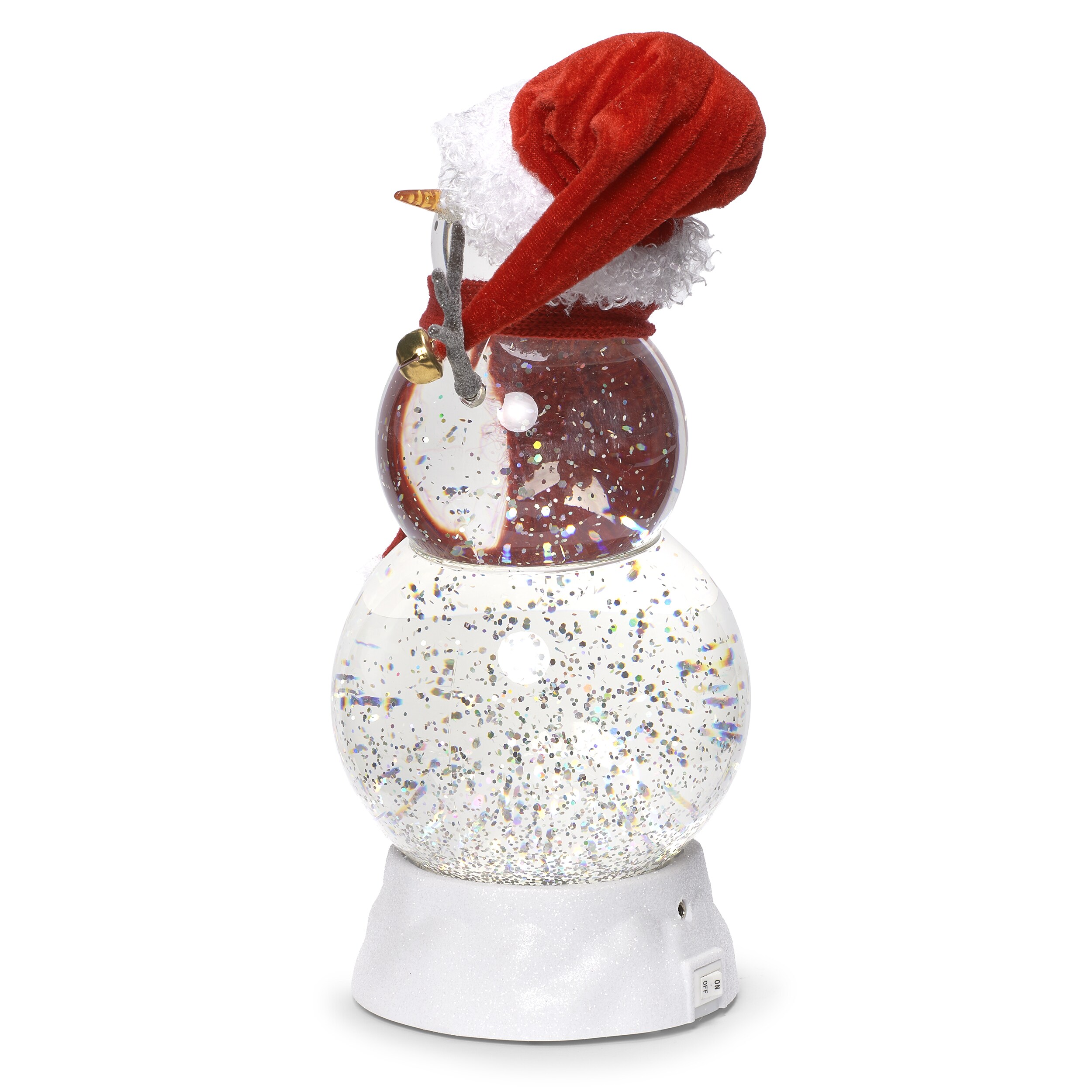 11.25" LED Lighted Snowman Christmas Snow Globe Centerpiece