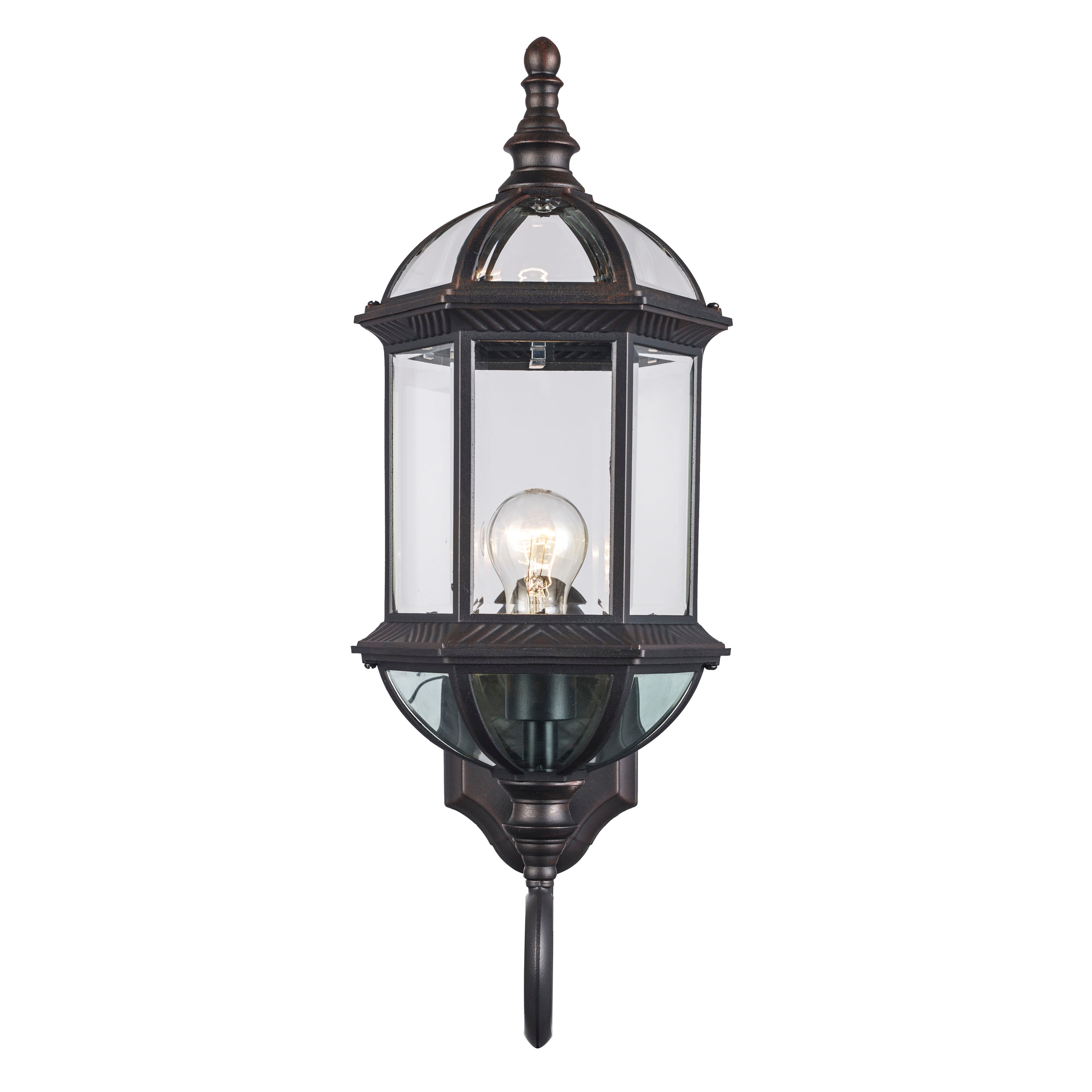 Lucid Lighting 4180 RT 1 -Light 25.5-in H Brown Hardwired Outdoor Wall Light