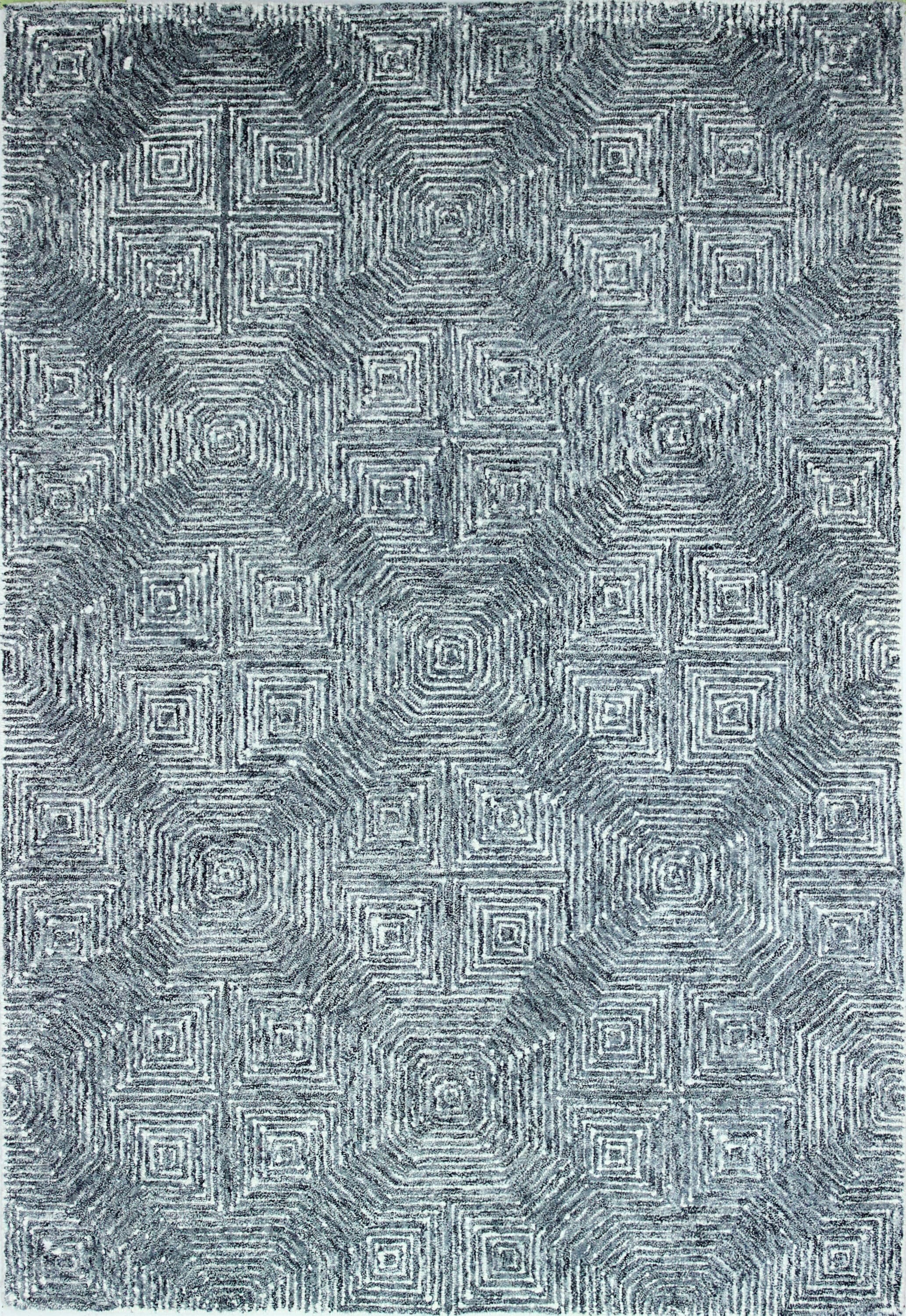 Bashian 649652299631 4 X 6 (ft) Wool Marine Indoor Geometric Moroccan Area Rug