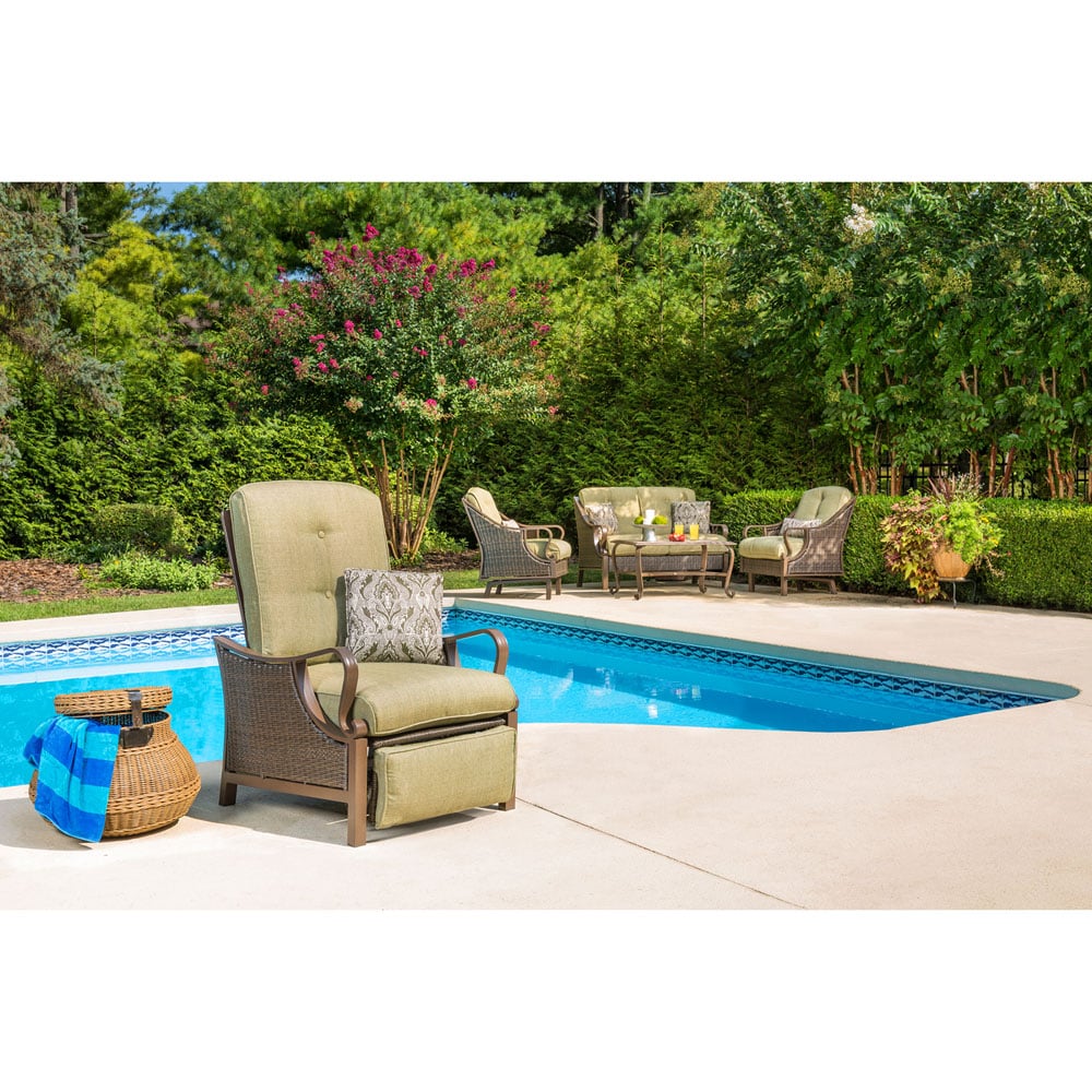 Bess Swivel Recliner Patio Chair with Cushions Wildon Home