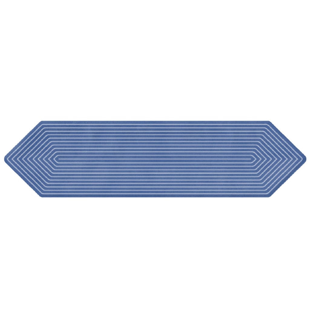 Giorbello G2124-D-SMPL Sample- Decor Indigo 3-in x 12-in Glazed Ceramic Subway Hexagon Floor and Wall Tile
