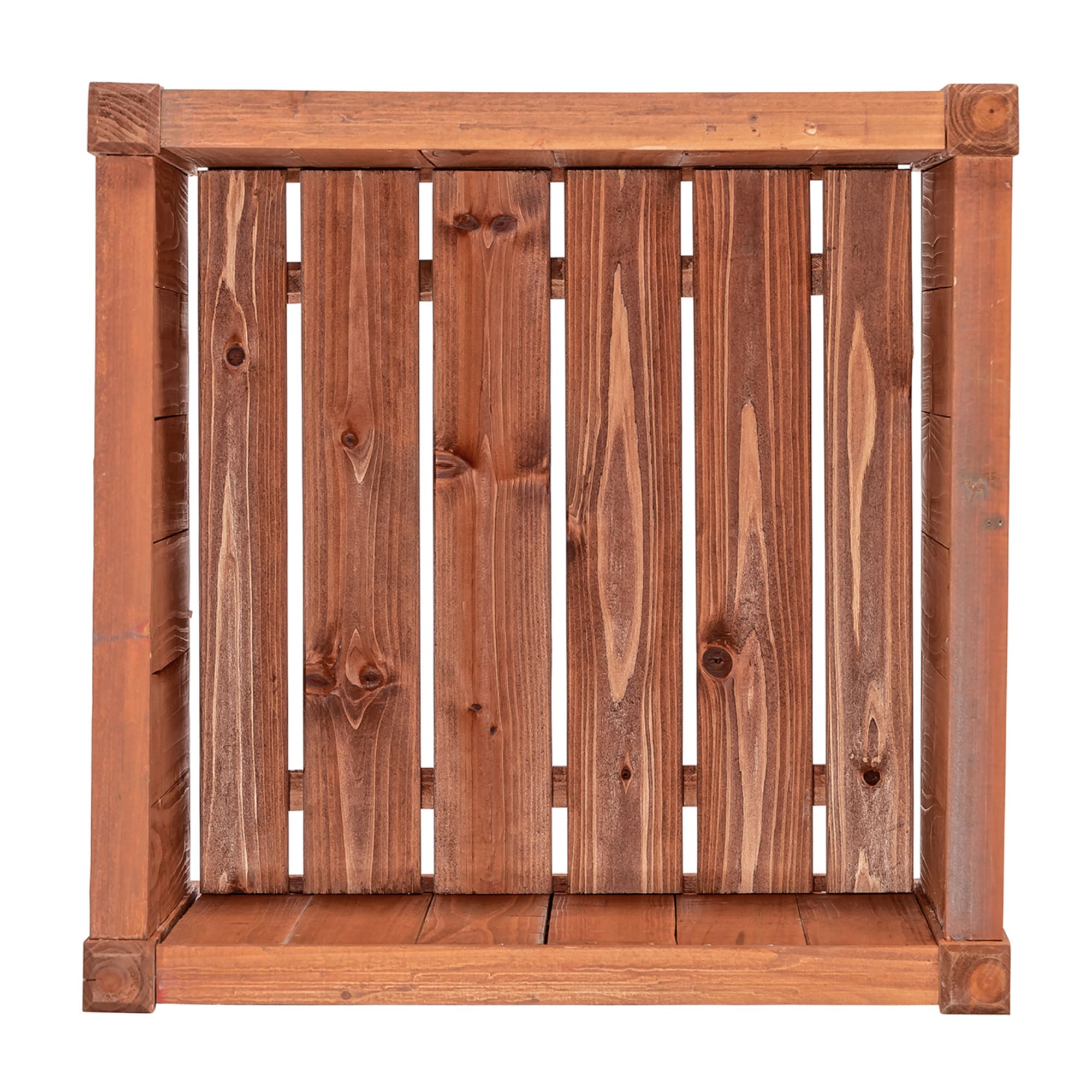 18 x 6 Wood Rustic Rectangular Planter Box Holders