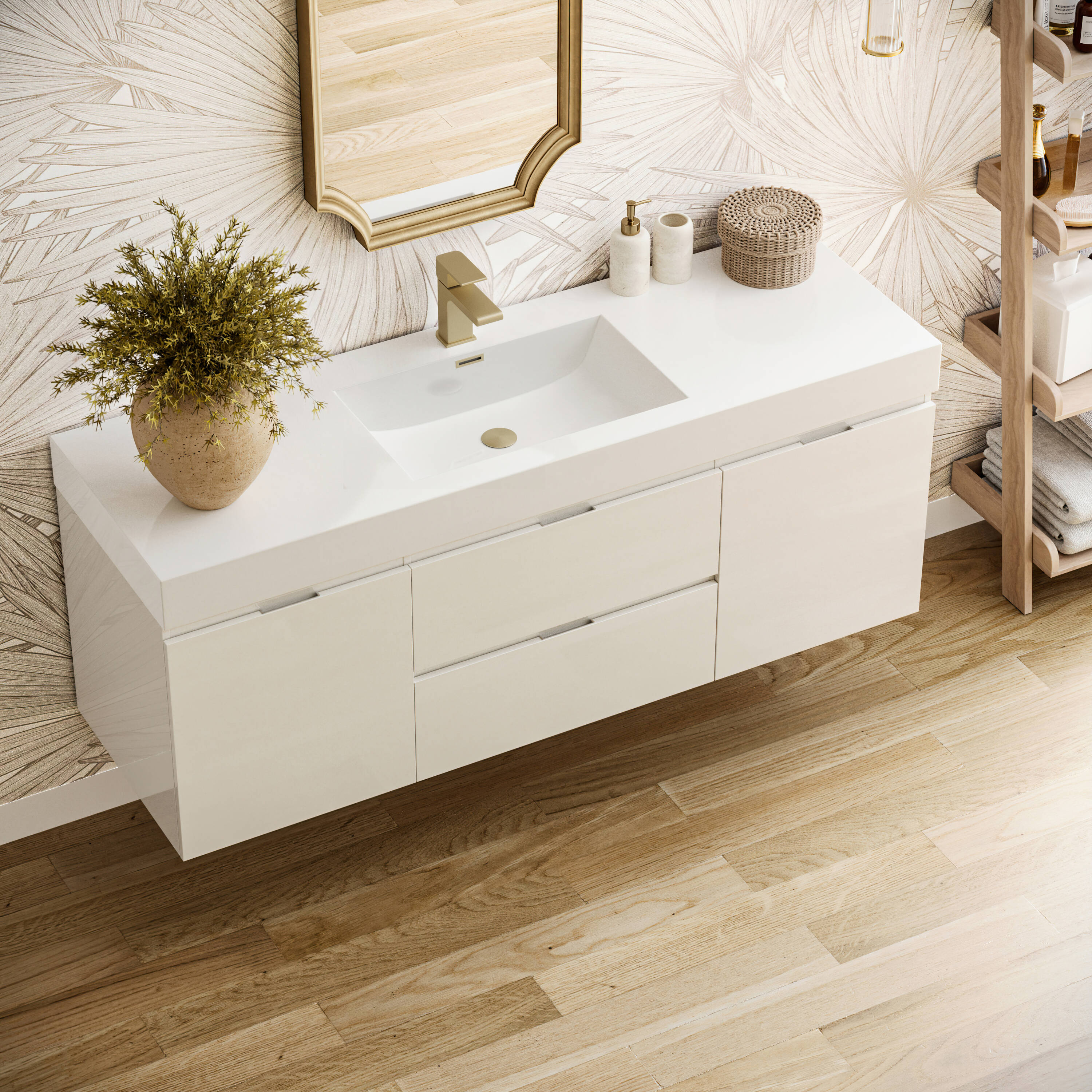 Fresca FCB8360WH-I Bath-Vanity-Combo - View #4