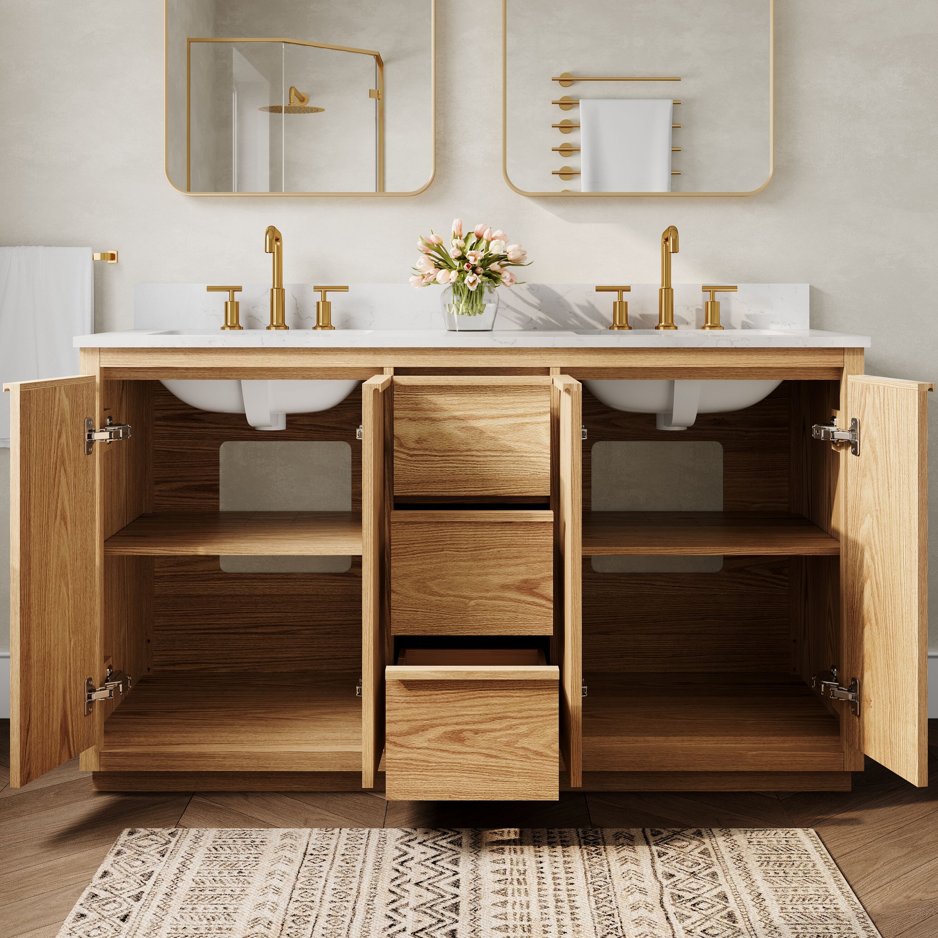 Forclover JSEX60BGLT Bath-Vanity-Combo - View #9