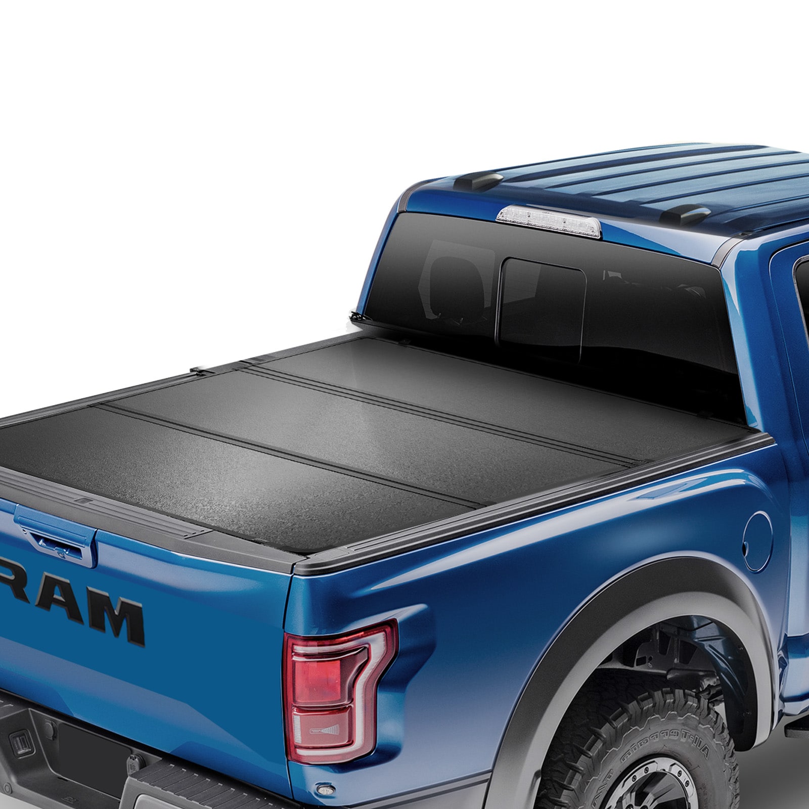 VEVOR ZDSKCHBXGZDS4EZE5V9 Tri-Fold Truck Bed Tonneau Cover, Compatible with 2009-2024 Ram 1500 (19-24 Classic/New Body), Fleetside 5.7ft (67.4-in) Bed Without Rambox, Fit 5.7ft x 5.5ft Inside Bed, 400 lbs Load Capacity, Black
