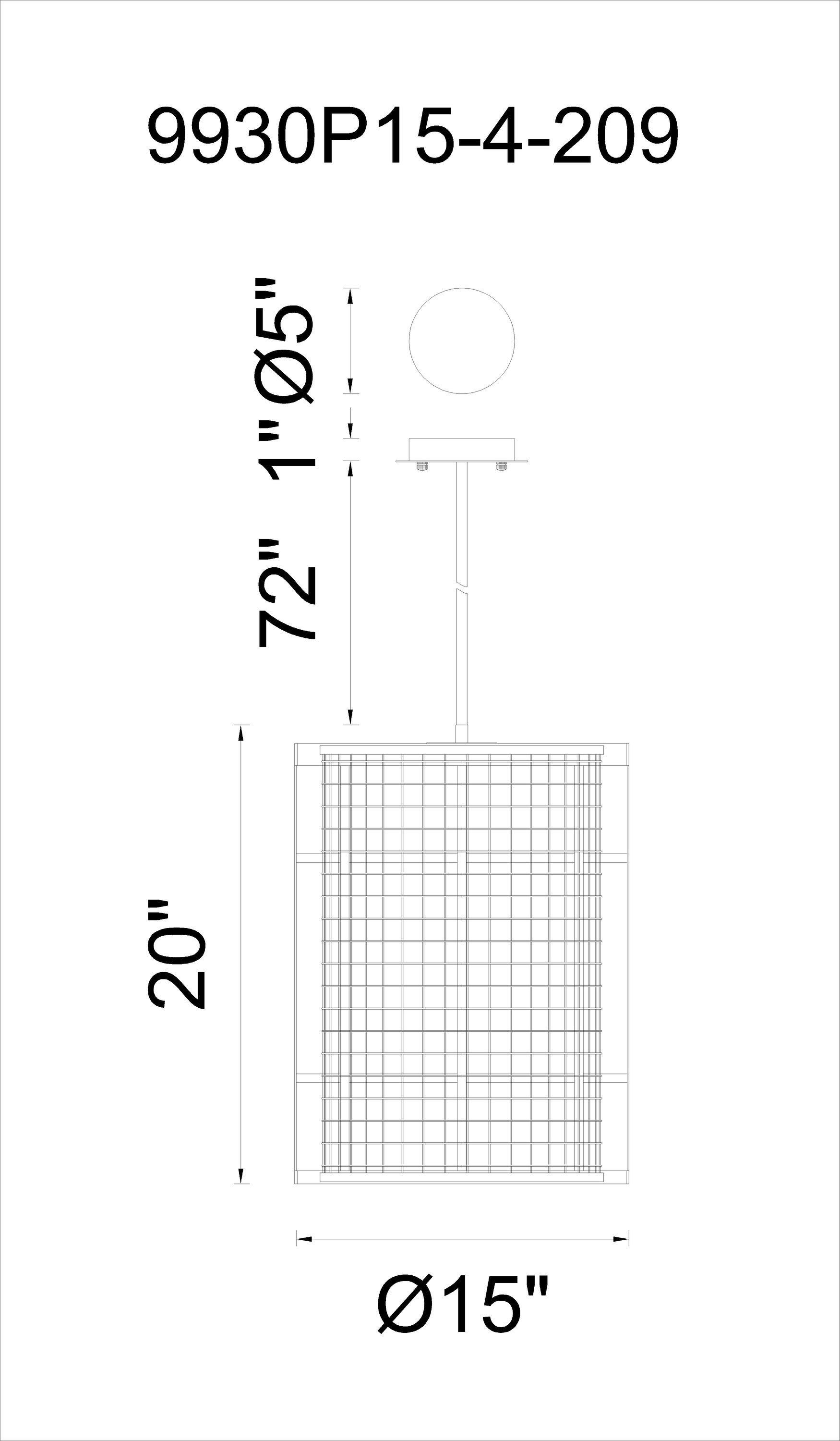 CWI Lighting 9930P15-4-209 b090015 - View #2