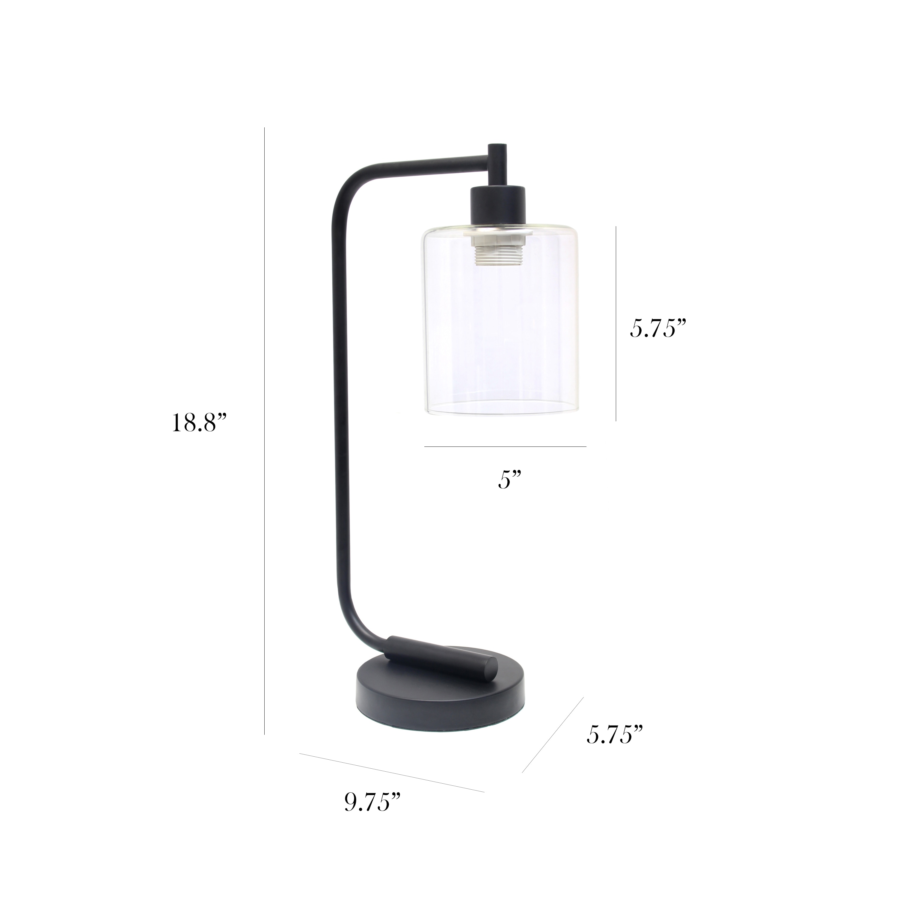 Simple Designs LD1036-BLK Desk-Table-Lamps - View #2