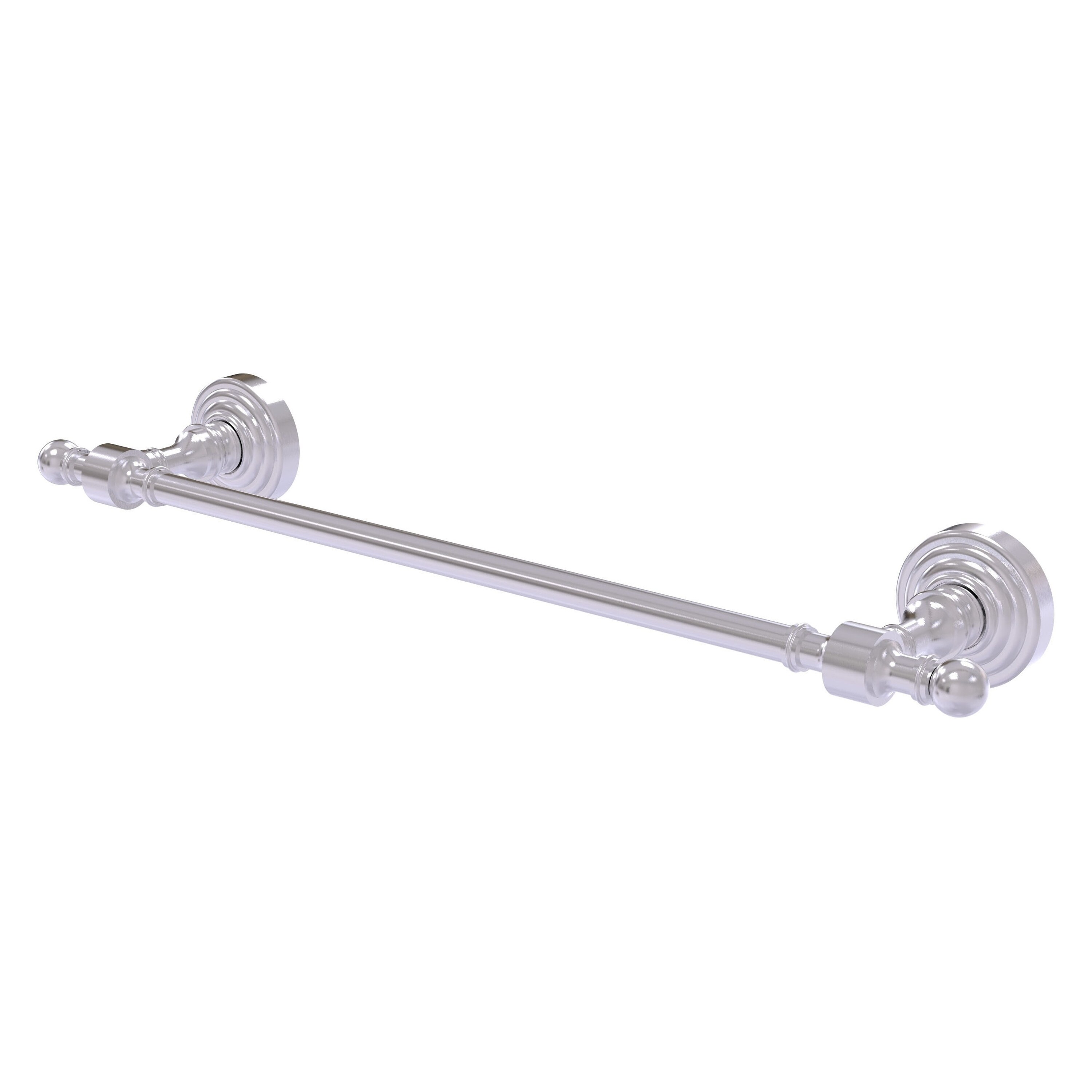 Allied Brass RW-31/24-SCH Retro Wave 24-in Satin Chrome Wall mount Single Towel Bar
