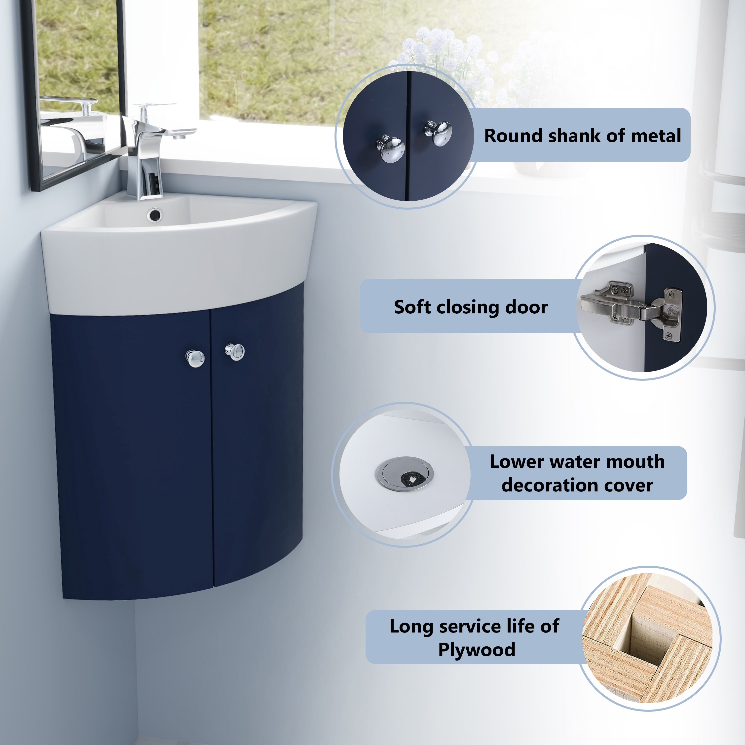 WELLFOR GLEM-70002 Bath-Vanity-Combo - View #5