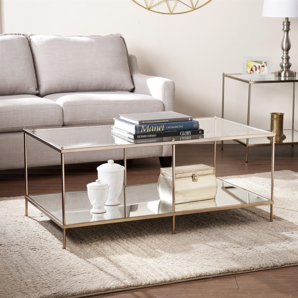 Boston Loft Furnishings Kili Clear Glass Modern Coffee Table with ...