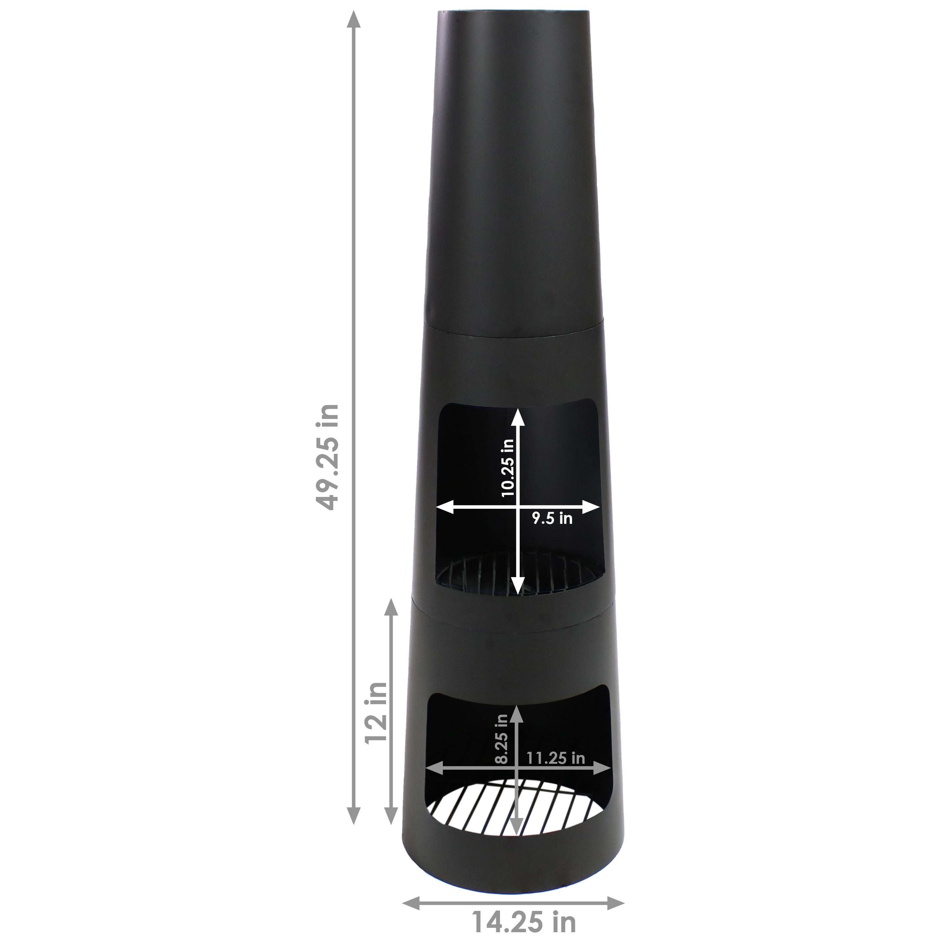 Sunnydaze Decor KF-591 Outdoor-Woodburning-Chimineas - View #3