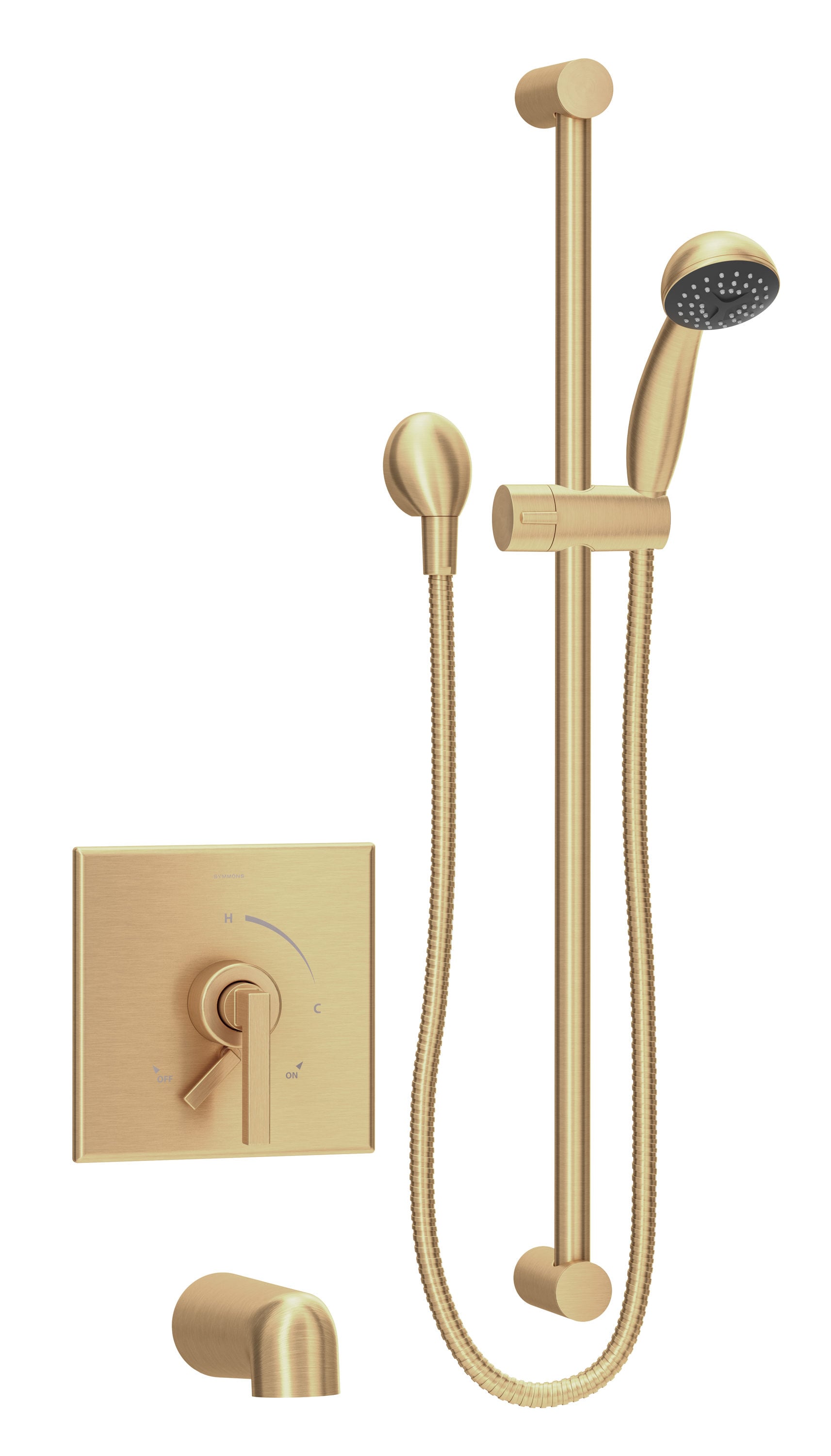 Symmons S3604H321VBBZ1.5TRM Duro Brushed Bronze 1-handle Single function 2.76-in Rectangle Bathtub and shower Faucet