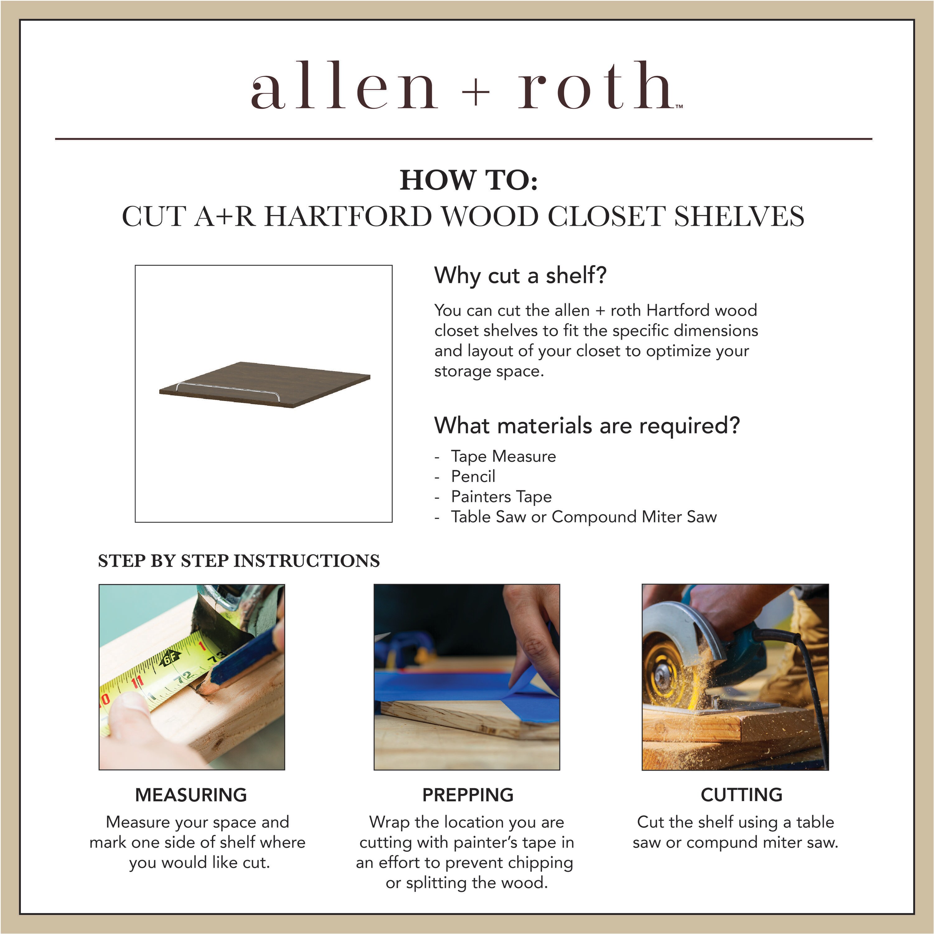allen + roth LWSSSJ Wood-Closet-Shelves - View #2