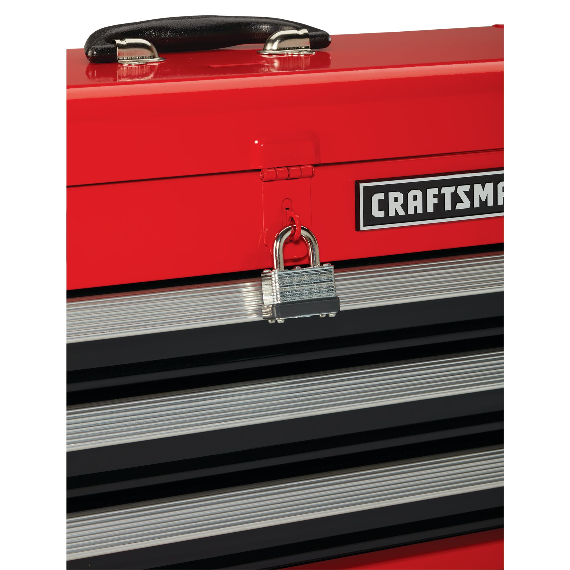 CRAFTSMAN Portable 20.5-in Ball-bearing 3-Drawer Red Steel Lockable Tool Box